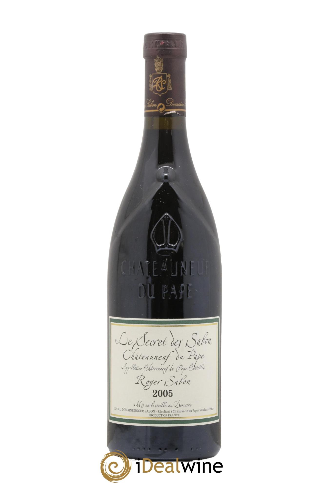 Châteauneuf-du-Pape Le Secret des Sabon Domaine Roger Sabon 2005 - Lot de 1 bouteille - 0