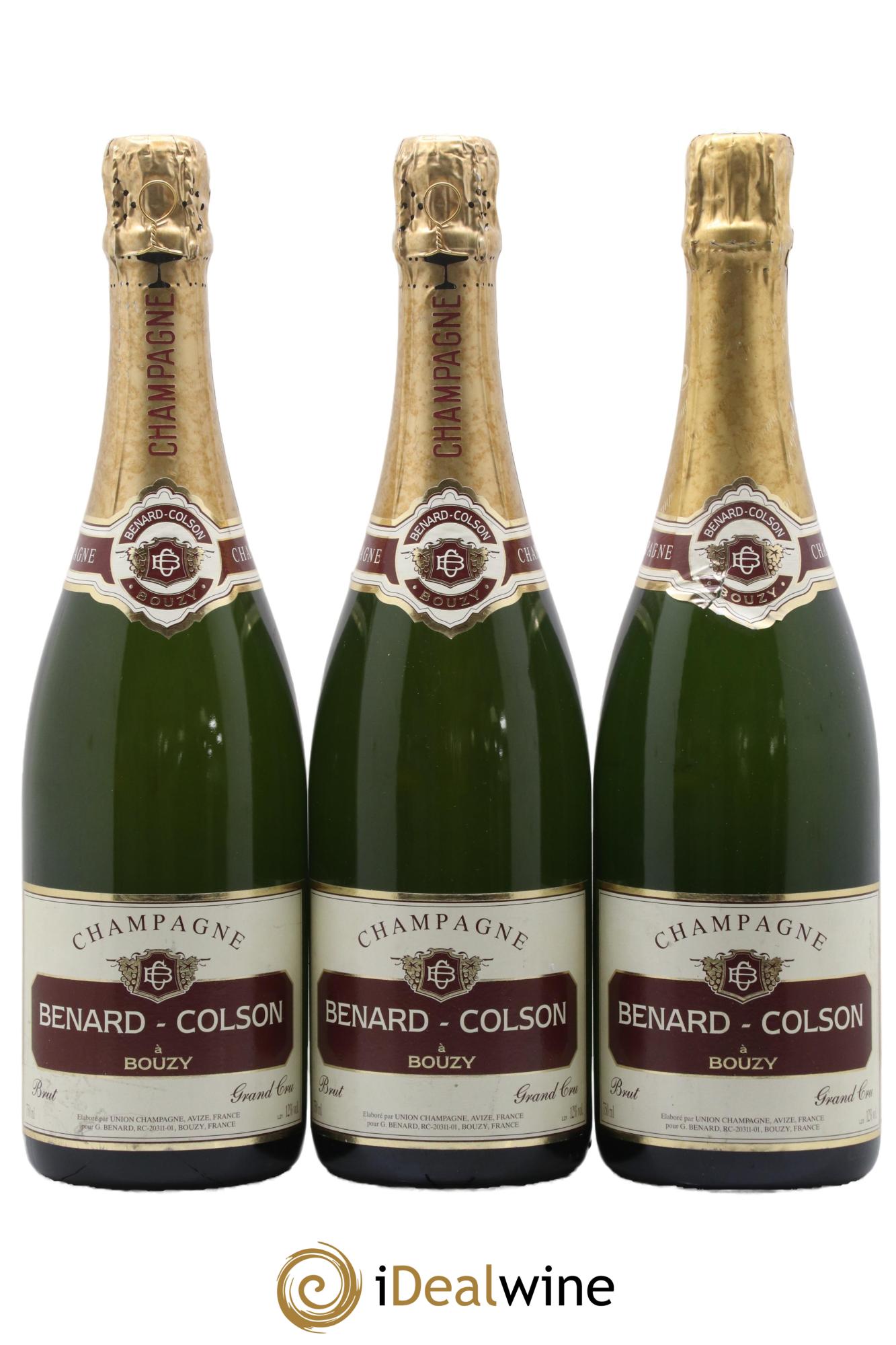 Champagne Grand Cru Benard-Colson - Lot de 3 bouteilles - 0