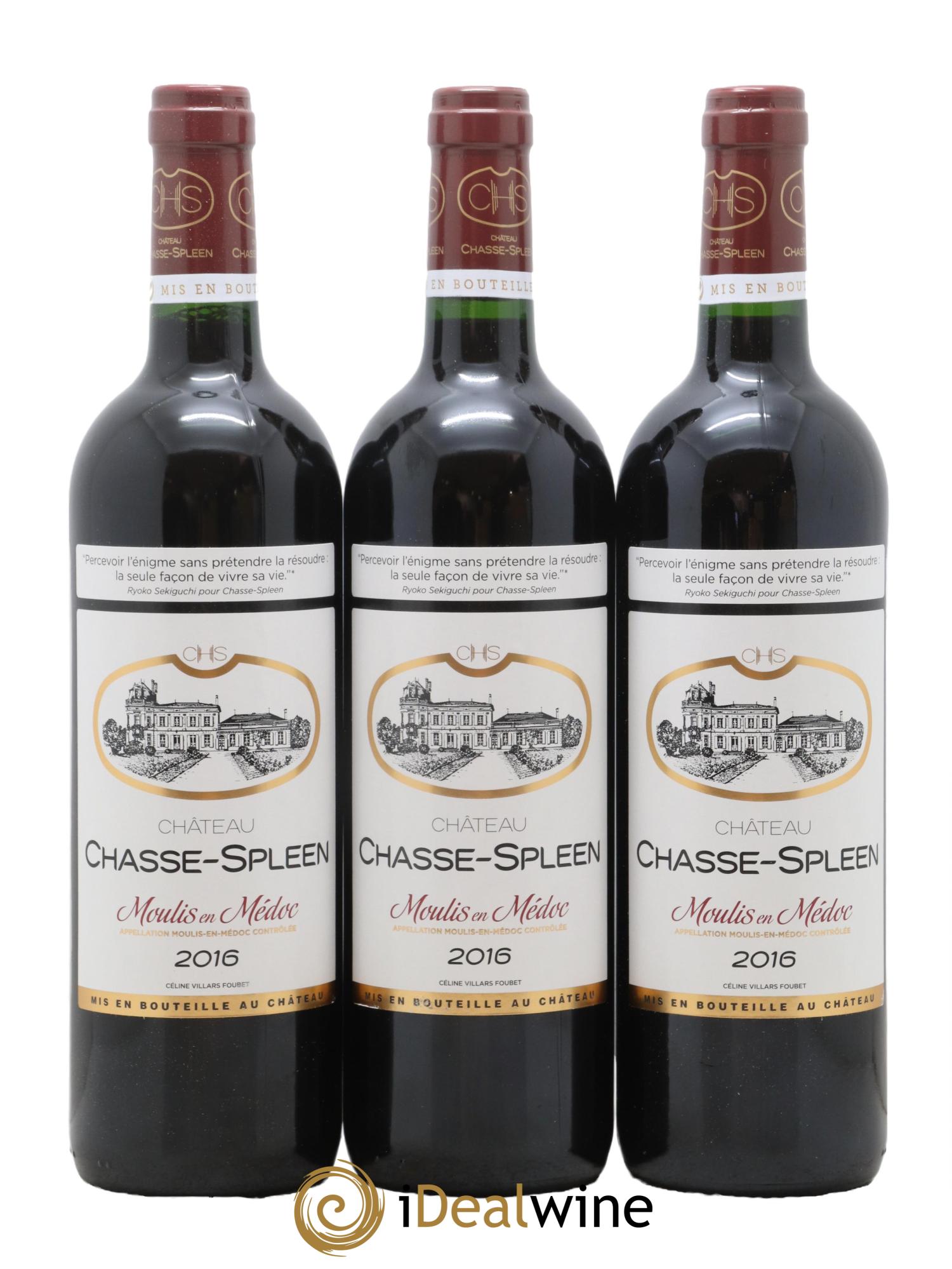 Château Chasse Spleen 2016 - Lot de 12 bouteilles - 1