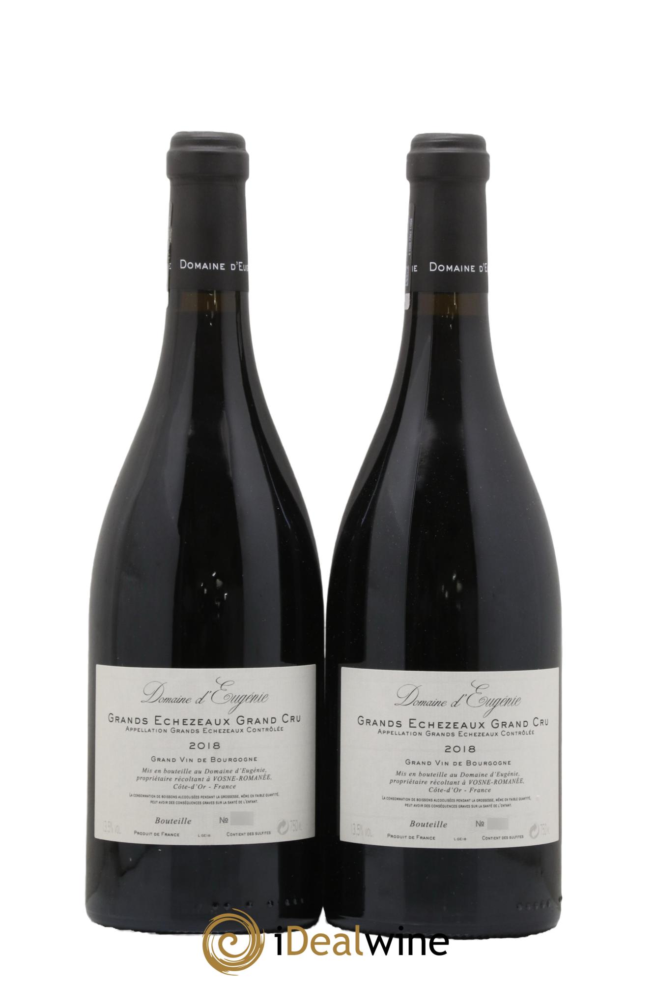 Grands-Echezeaux Grand Cru Domaine René Engel - Domaine Eugénie 2018 - Lot of 2 bottles - 1