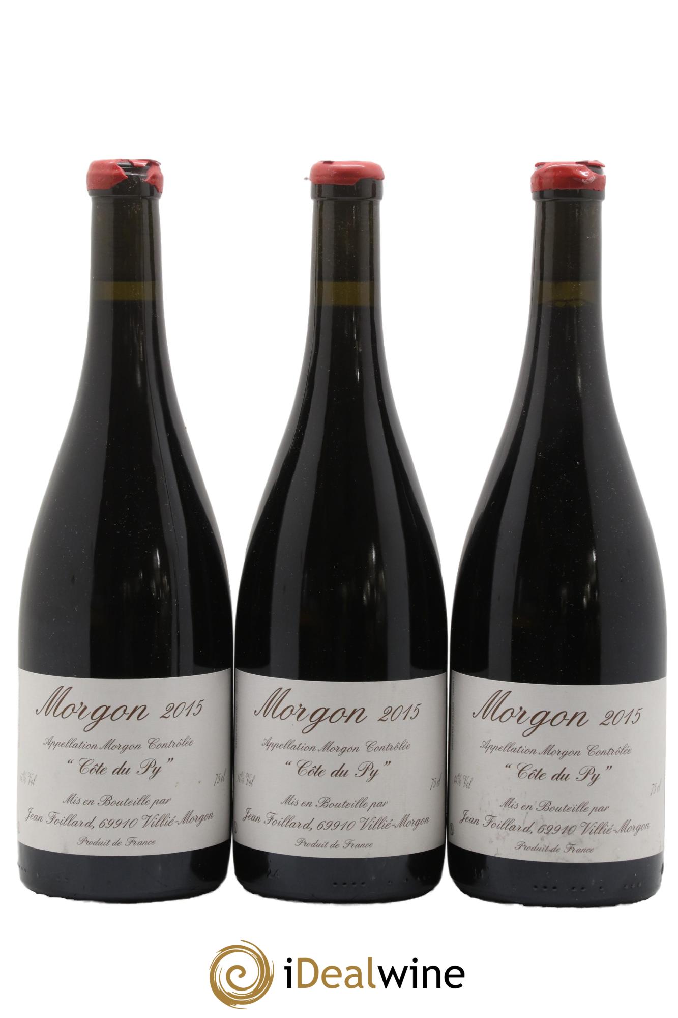Morgon Côte du Py Jean Foillard 2015 - Lot de 3 bouteilles - 0