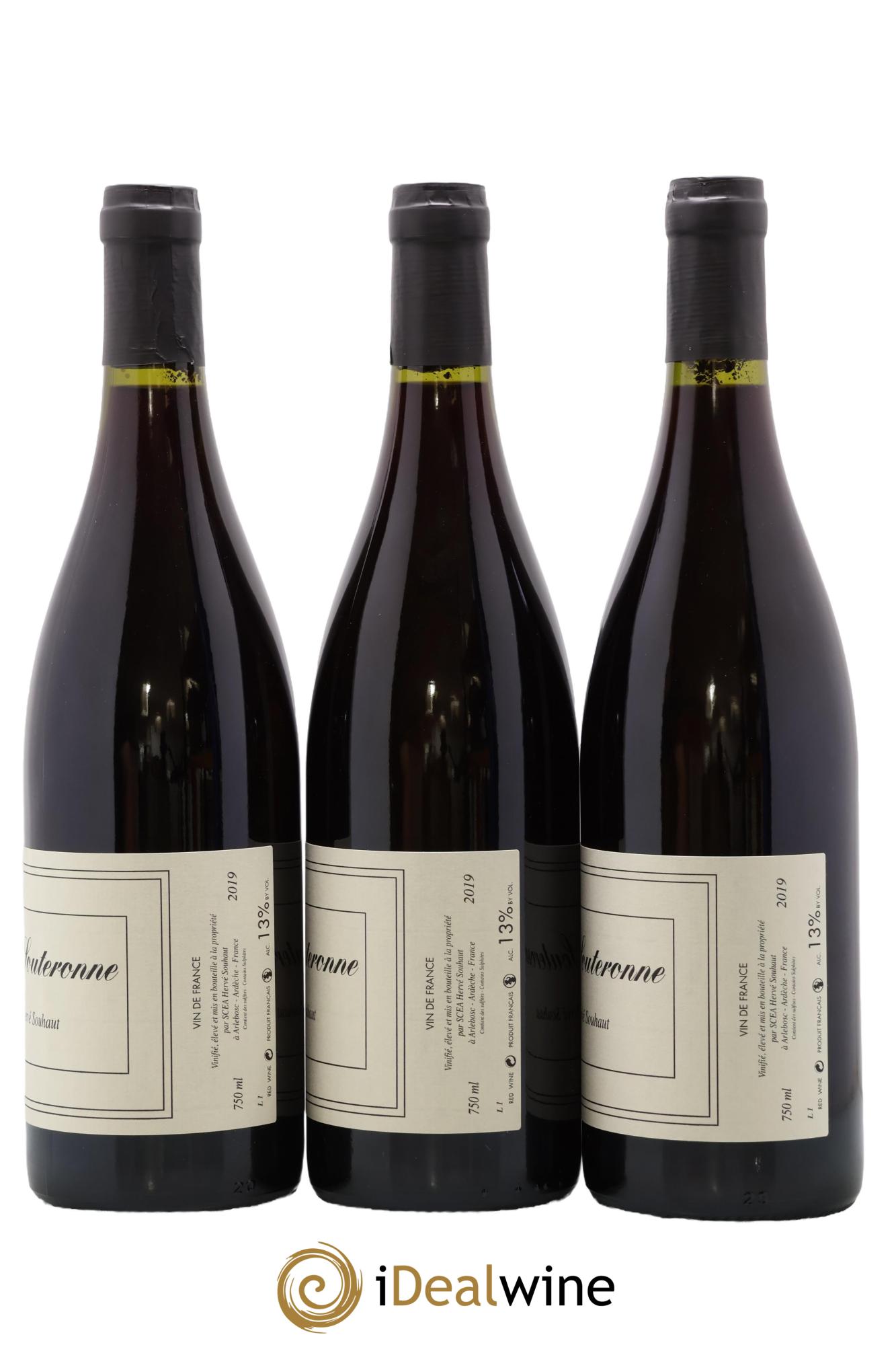 Vin de France La Souteronne Hervé Souhaut - Domaine Romaneaux-Destezet 2019 - Lot of 3 bottles - 1