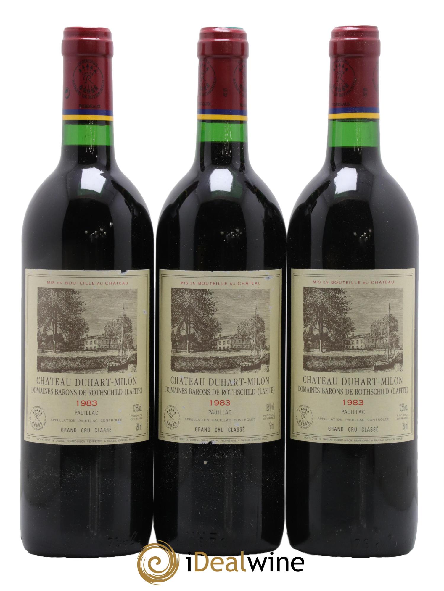 Château Duhart-Milon 4ème Grand Cru Classé 1983 - Lotto di 12 bottiglie - 3