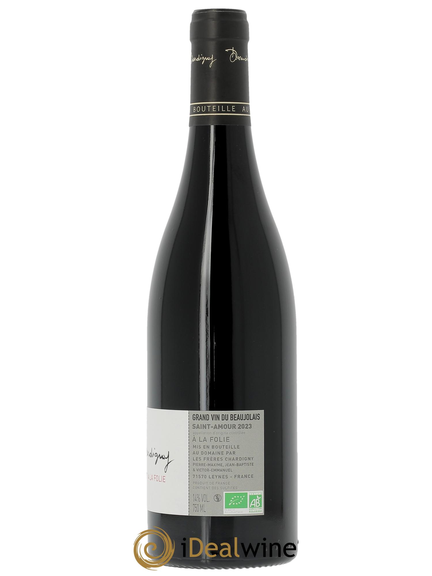 Saint Amour A la Folie Domaine Chardigny  2023 - Lot de 1 bouteille - 1