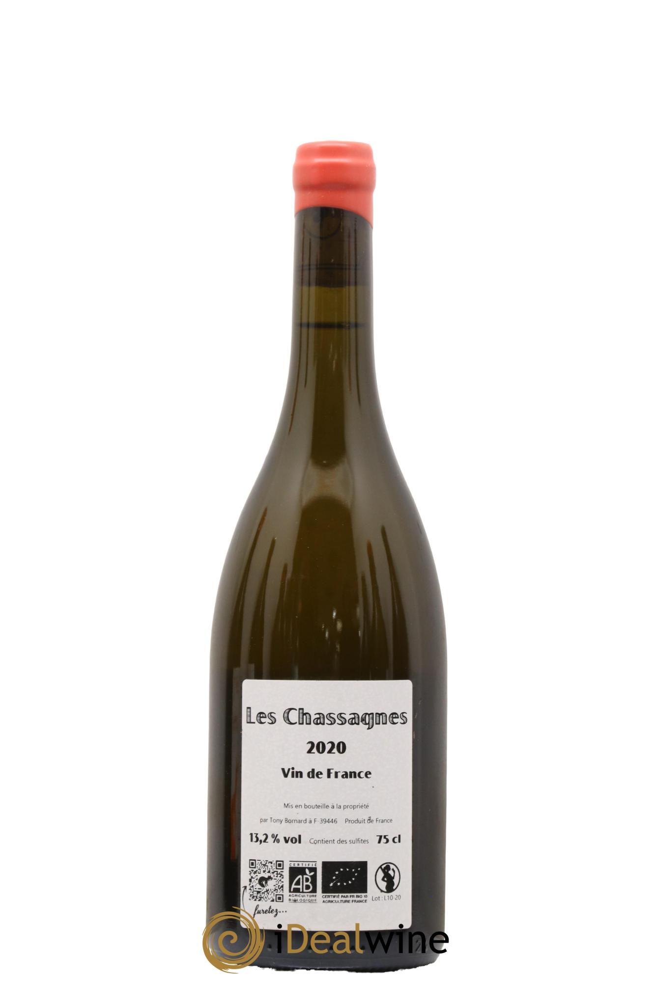 Vin de France Les Chassagnes Savagnin Ouillé Bornard 2020 - Lot de 1 bouteille - 1