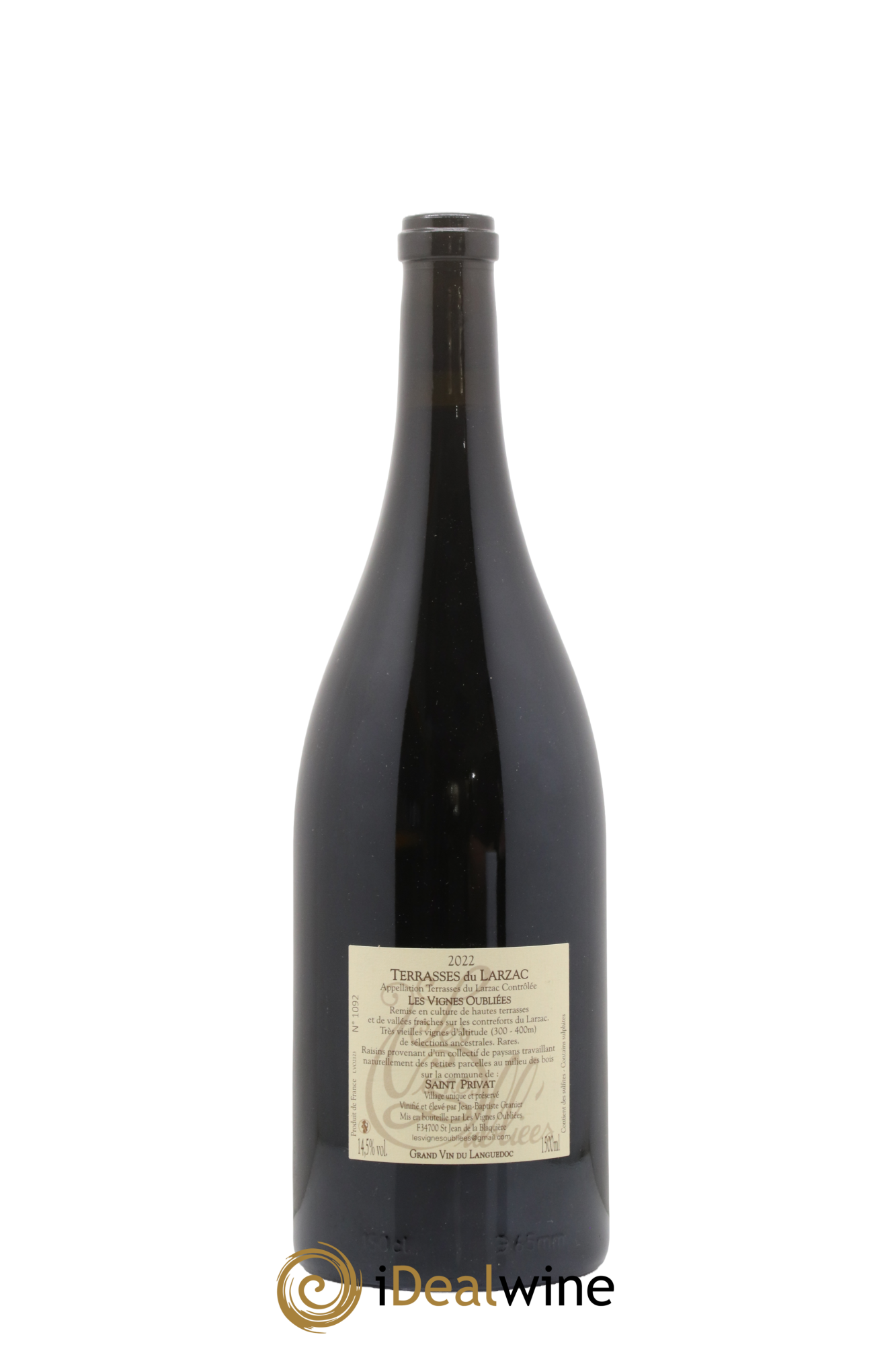 Terrasses du Larzac Les Vignes Oubliées Jean-Baptiste Granier 2022 - Lot of 1 magnum - 1