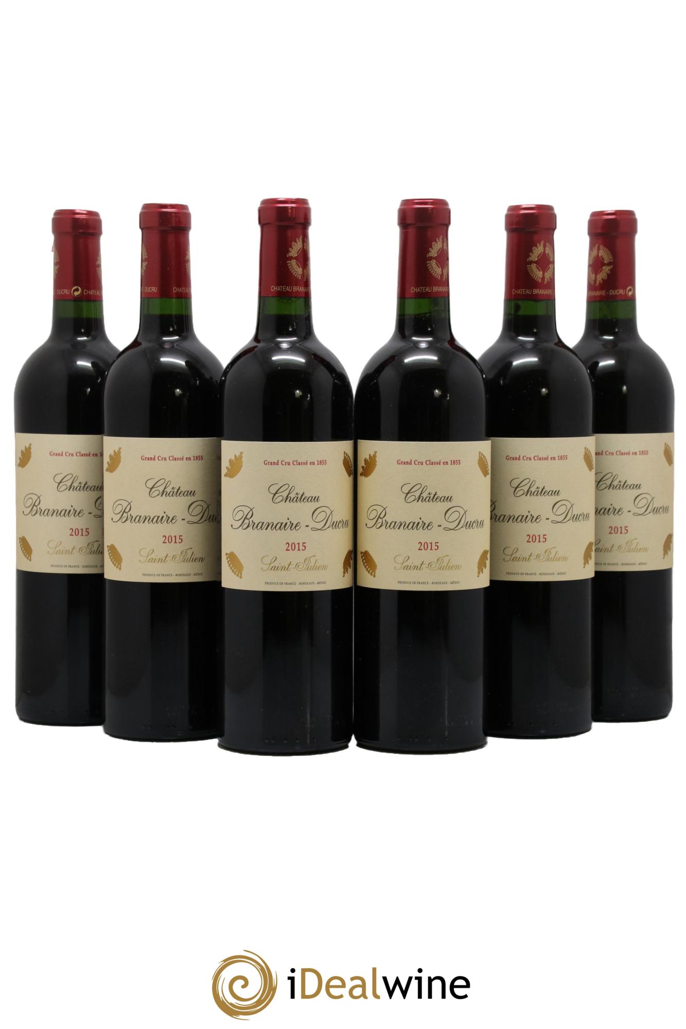 Château Branaire Ducru 4ème Grand Cru Classé 2015 - Lot de 6 bouteilles - 0