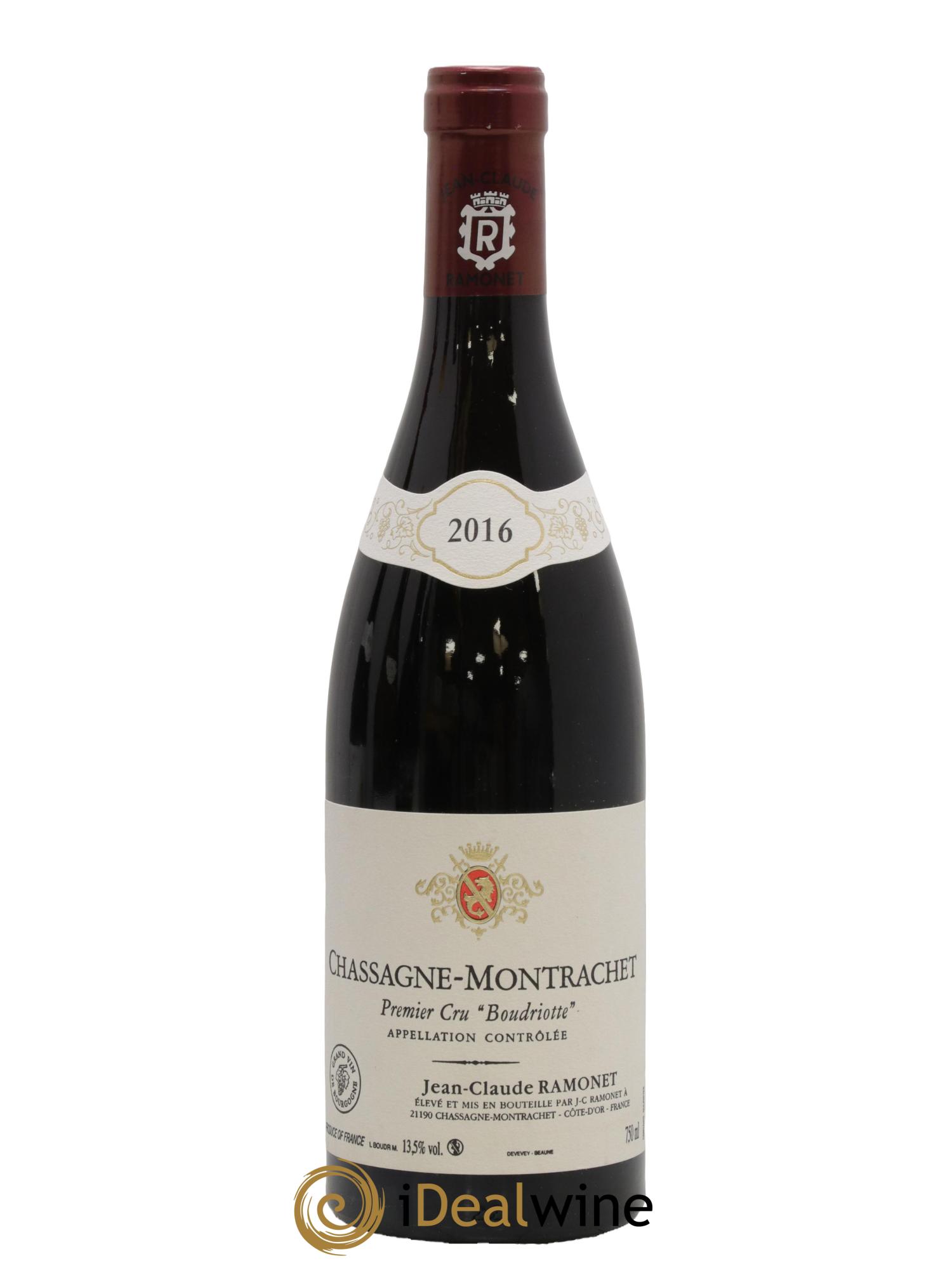 Chassagne-Montrachet 1er Cru Clos de la Boudriotte Ramonet (Domaine) 2016 - Lot de 1 bouteille - 0
