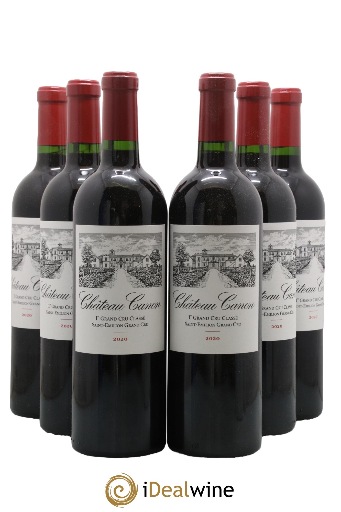 Château Canon 1er Grand Cru Classé B 2020 - Lot of 6 bottles - 0