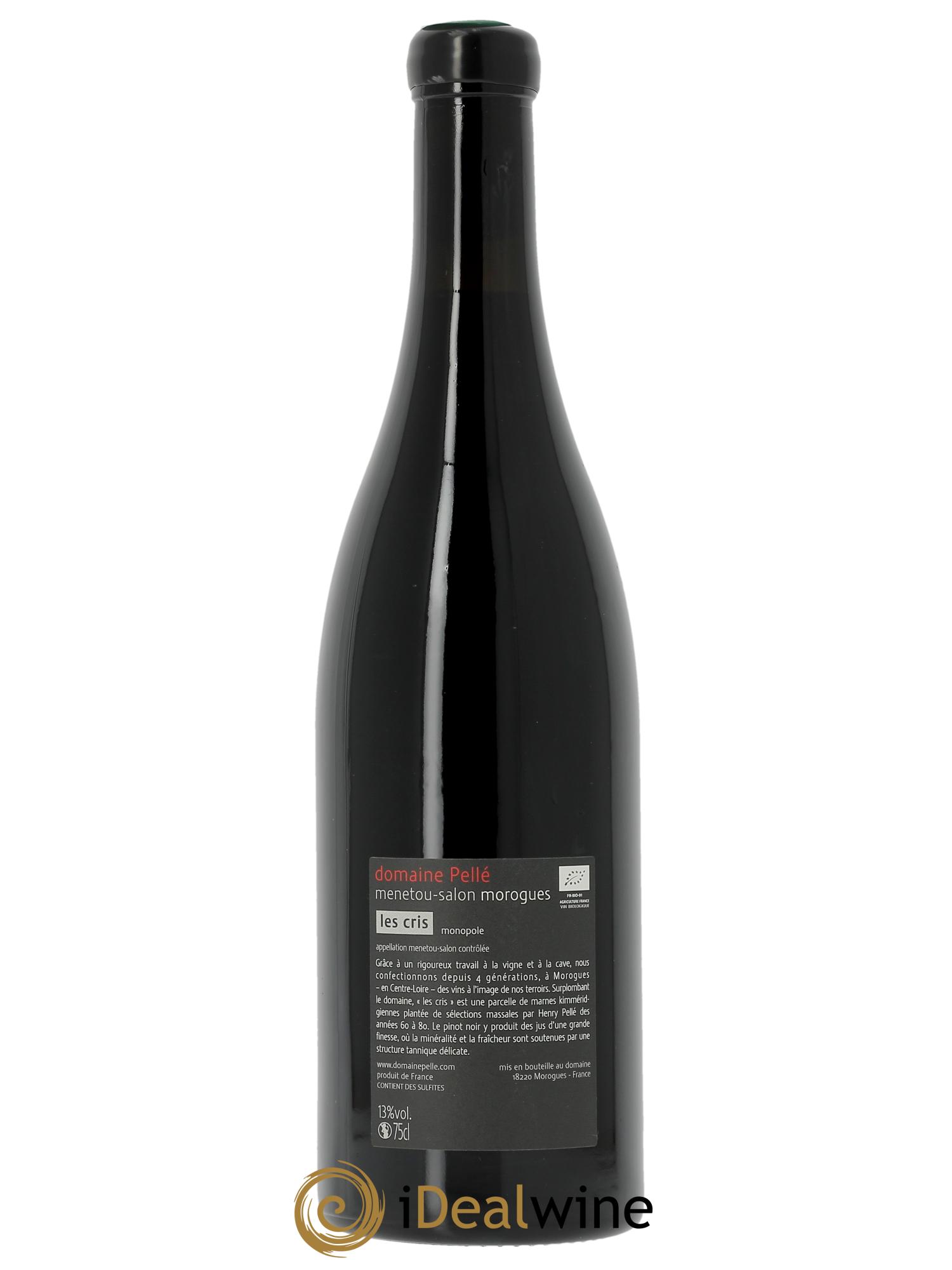 Menetou-Salon Les Cris Domaine Henry Pellé  2022 - Lot of 1 bottle - 1