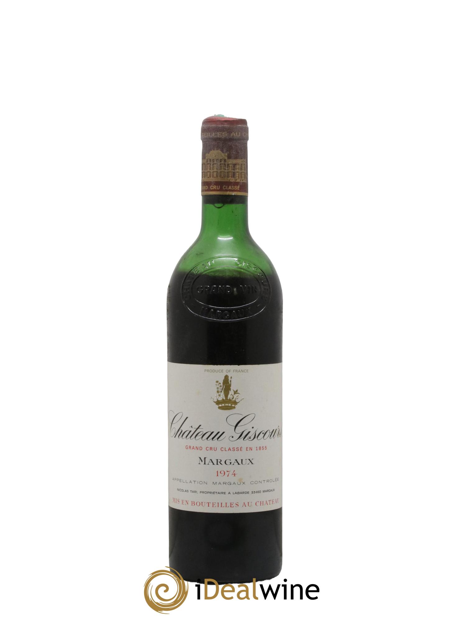 Château Giscours 3ème Grand Cru Classé 1974 - Lot de 1 bouteille - 0