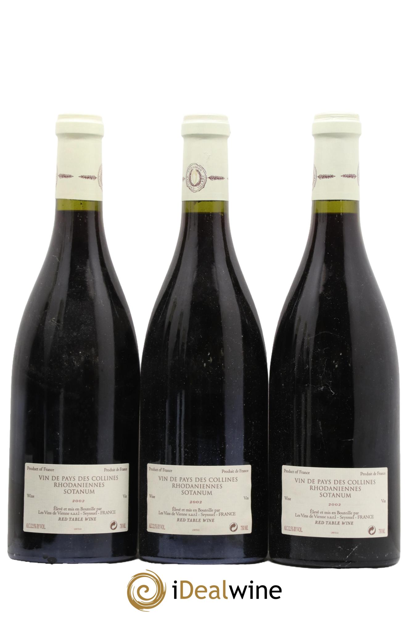 Collines Rhodaniennes Sotanum Les Vins de Vienne 2002 - Lot de 6 bouteilles - 2
