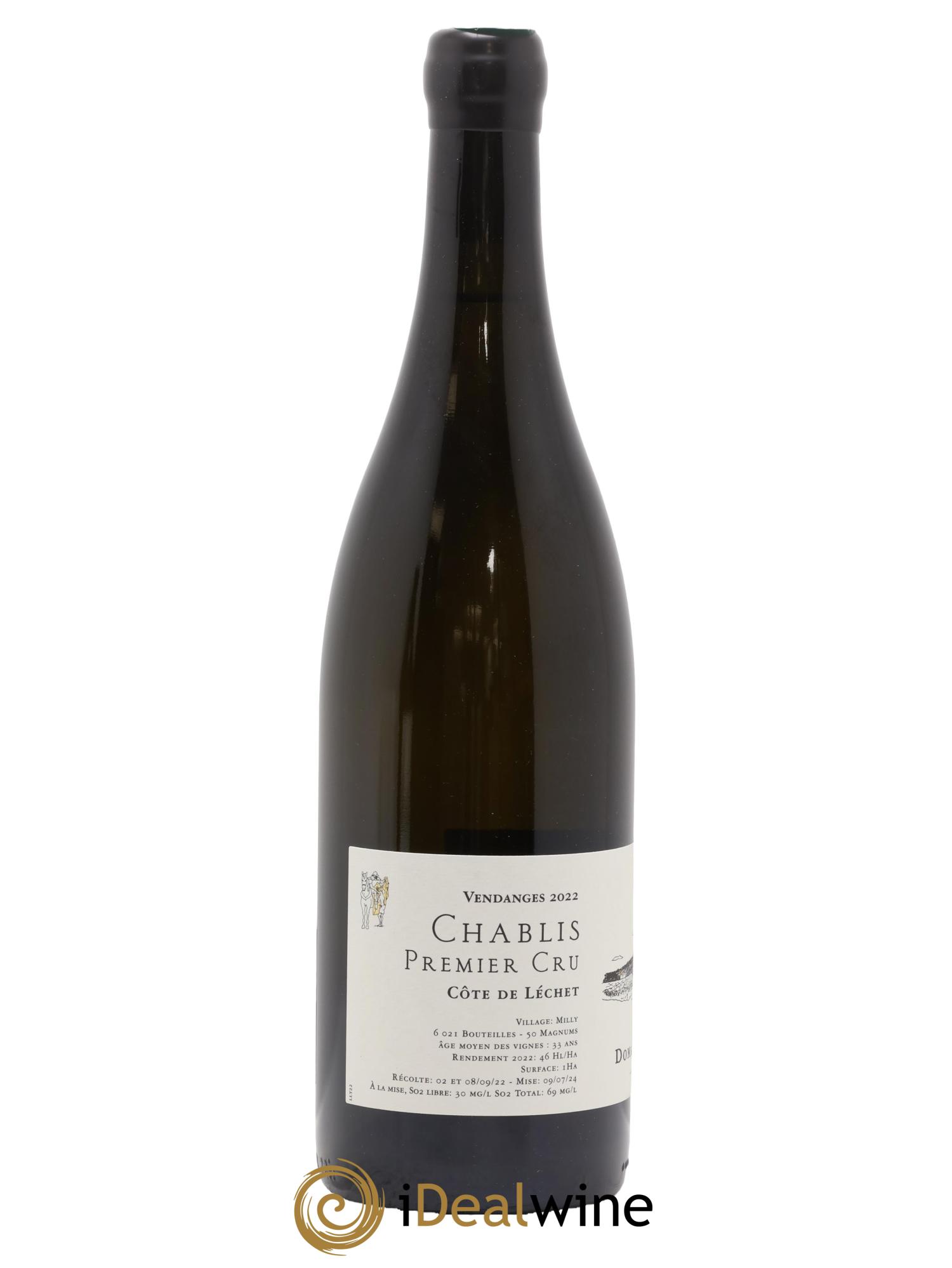 Chablis 1er Cru Côte De Lechet Jean Dauvissat Pere Et Fils 2022 - Lot de 1 bouteille - 1