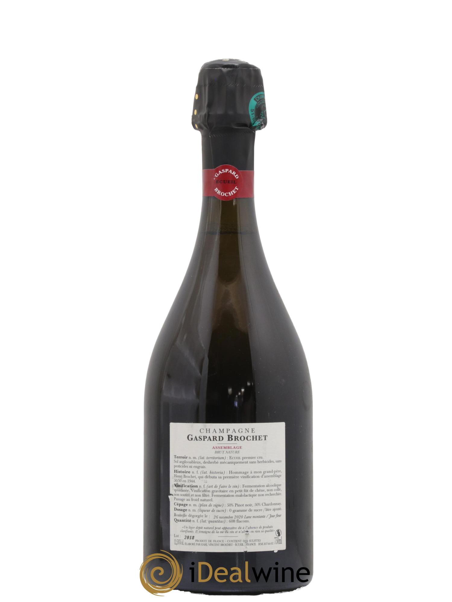 Brut Nature Assemblage Pn + Ch Gaspard Brochet Tome I - Lot de 1 bouteille - 1