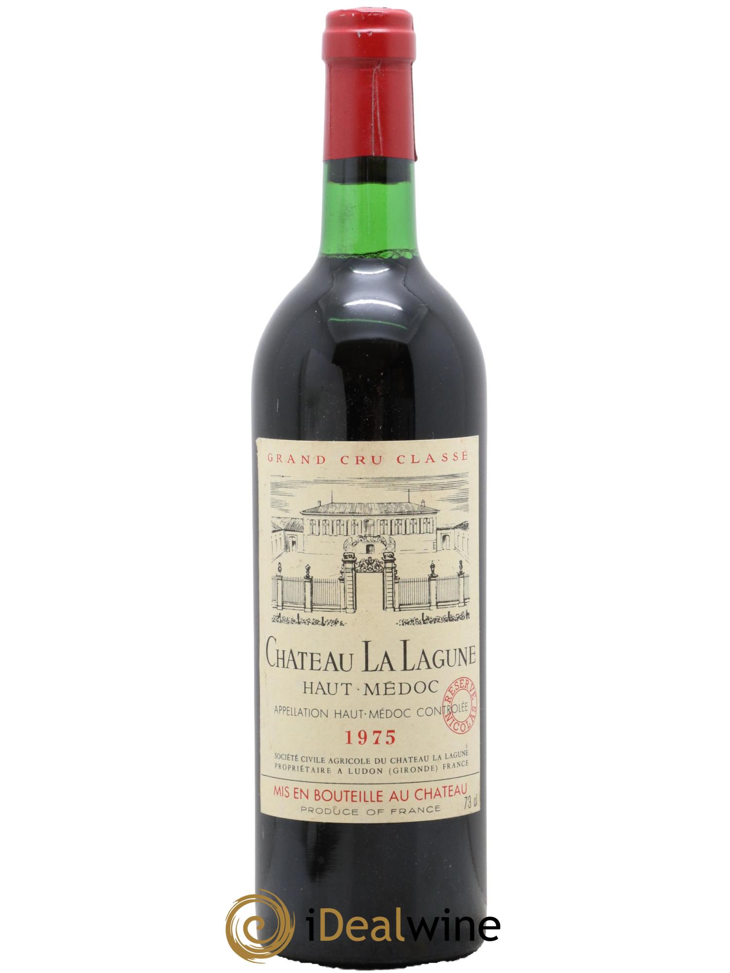 Château la Lagune 3ème Grand Cru Classé Réserve Nicolas 1975 - Lot de 1 bouteille - 0