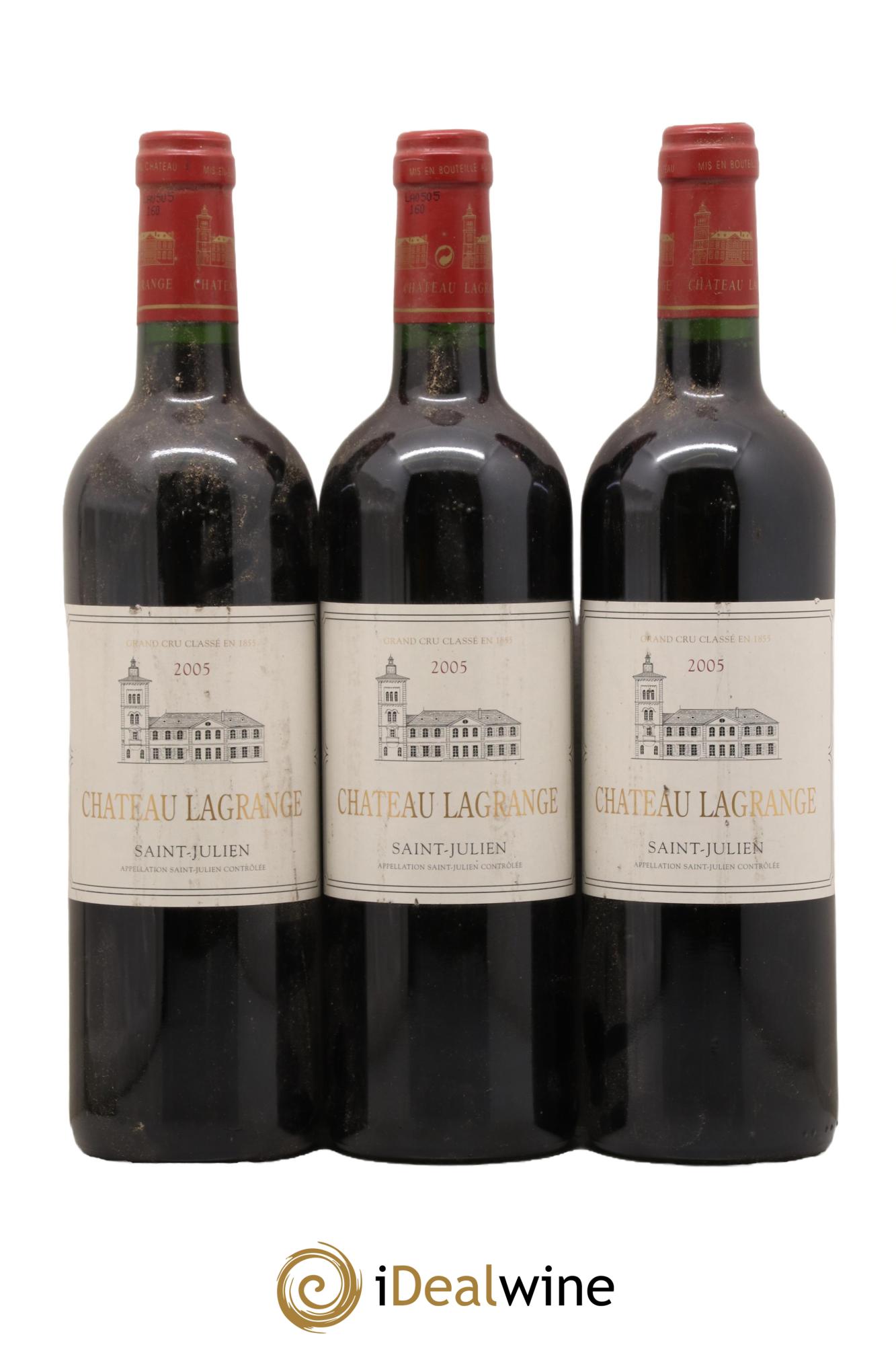 Château Lagrange 3ème Grand Cru Classé 2005 - Lot de 3 bouteilles - 0