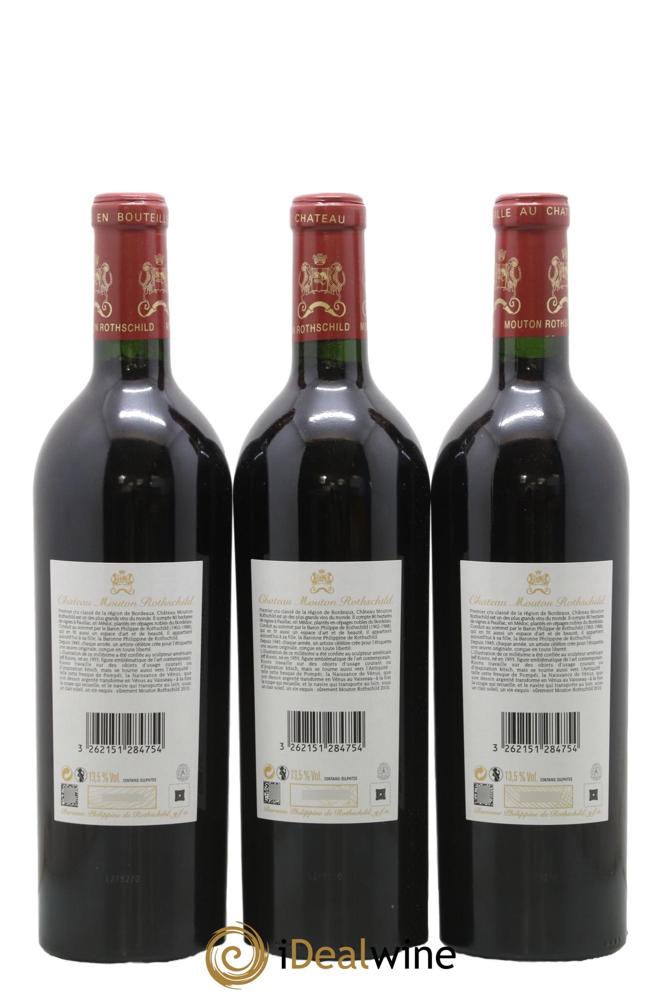 Château Mouton Rothschild 1er Grand Cru Classé 2010 - Lot of 6 bottles - 2