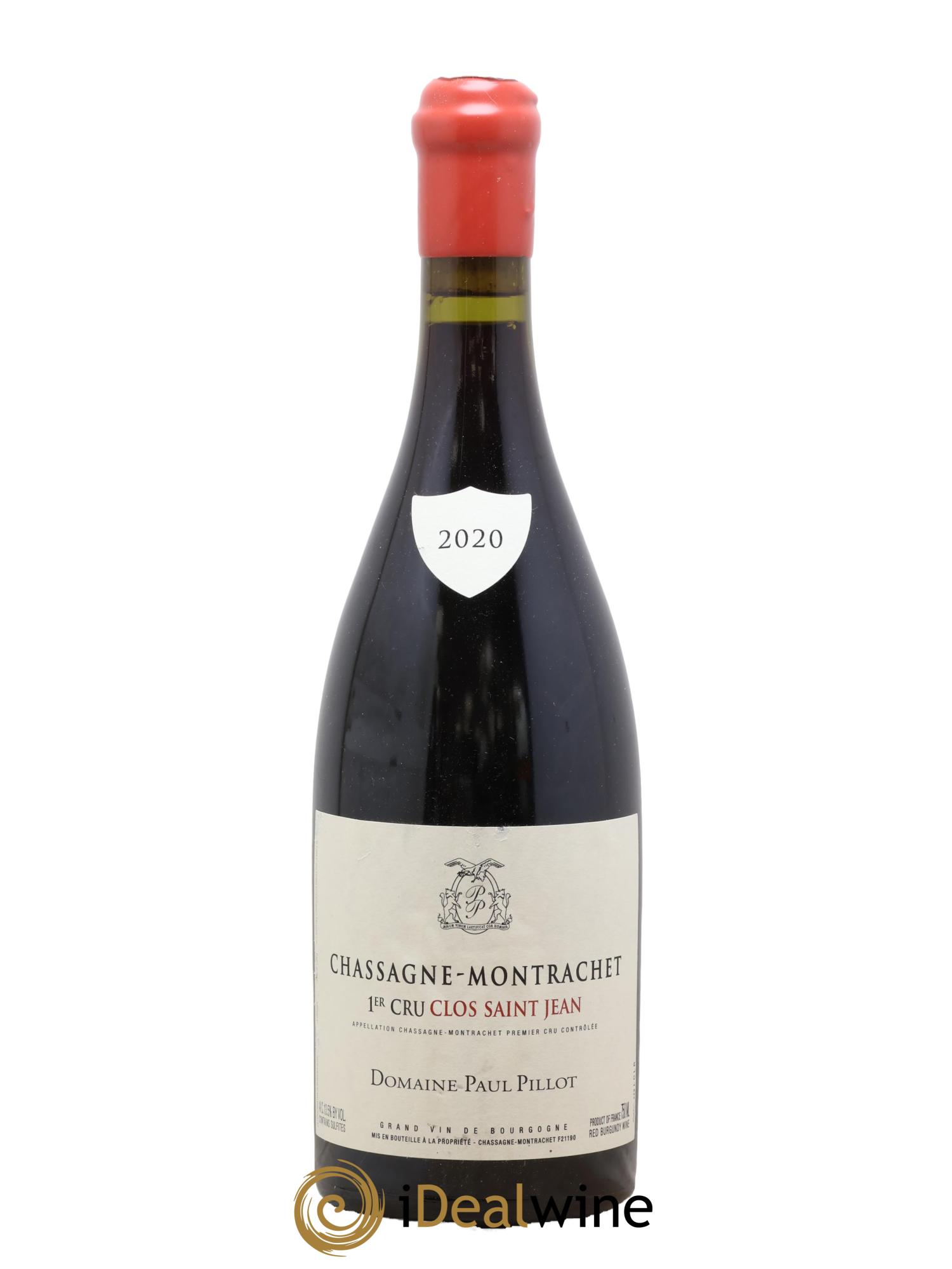 Chassagne-Montrachet 1er Cru Clos Saint-Jean Paul Pillot (Domaine) 2020 - Lot de 1 bouteille - 0