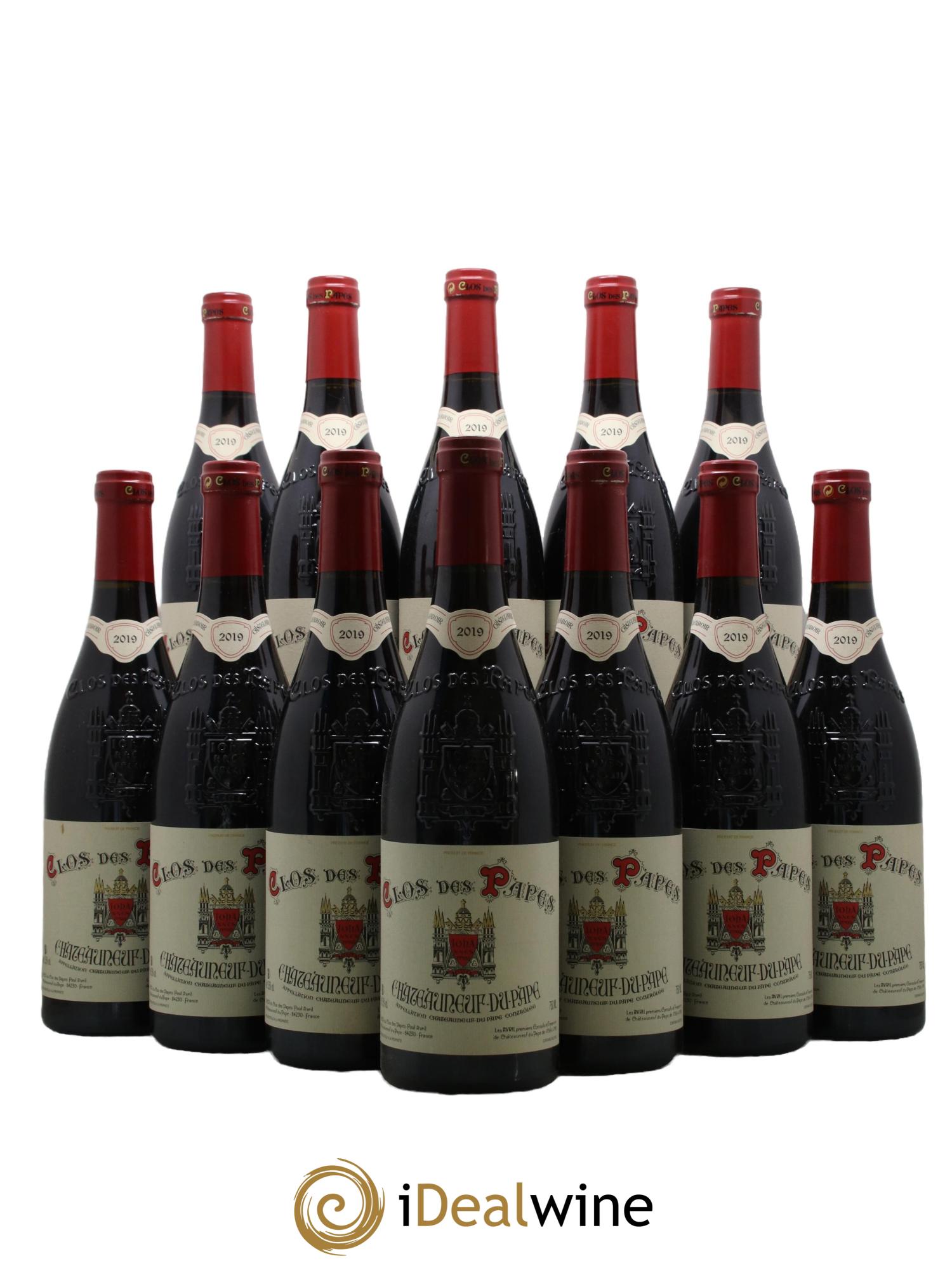Châteauneuf-du-Pape Clos des Papes - Paul Avril 2019 - Lot de 12 bouteilles - 0