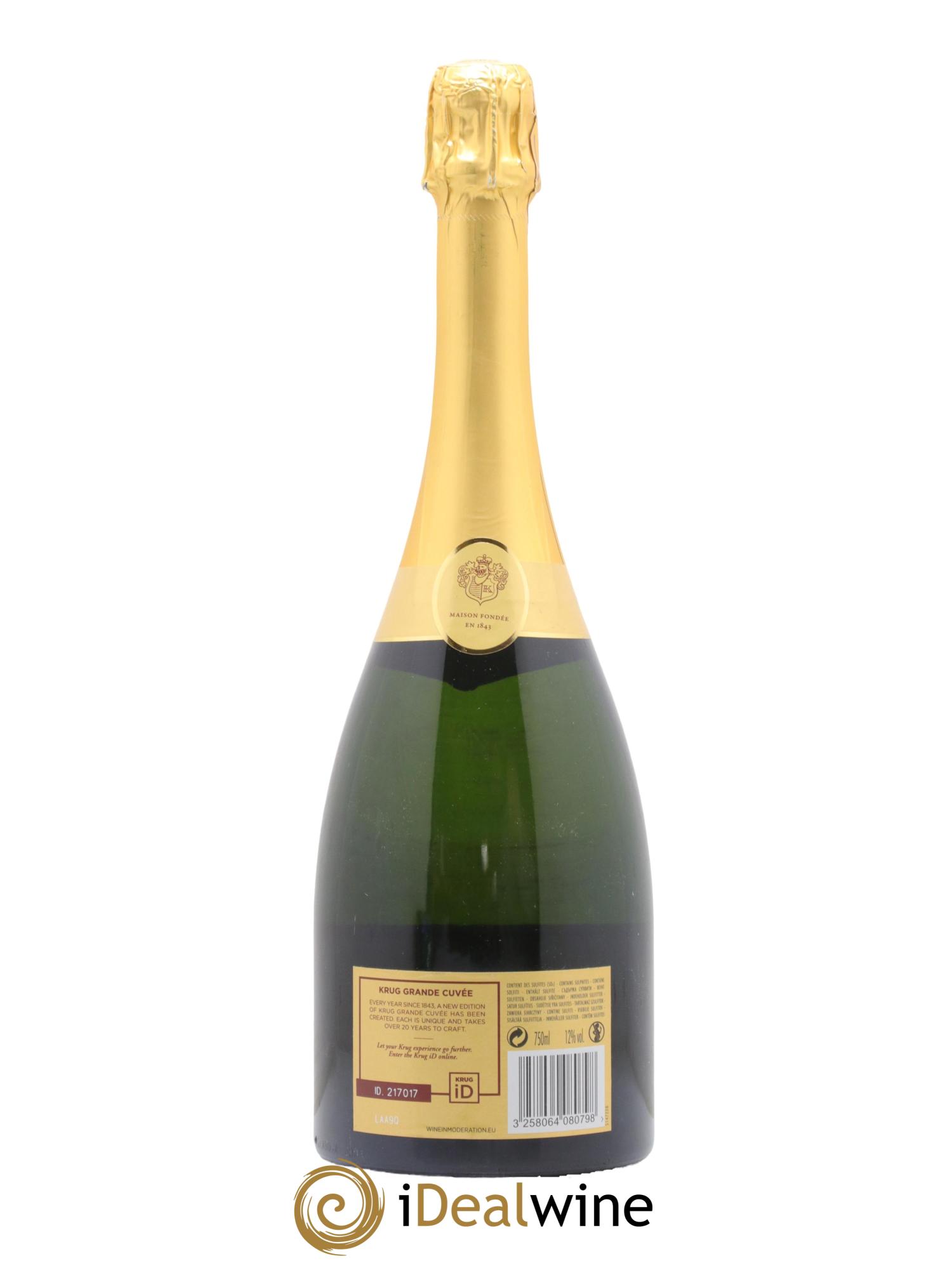 Grande Cuvée - 166ème édition Krug - Lot de 1 bouteille - 1
