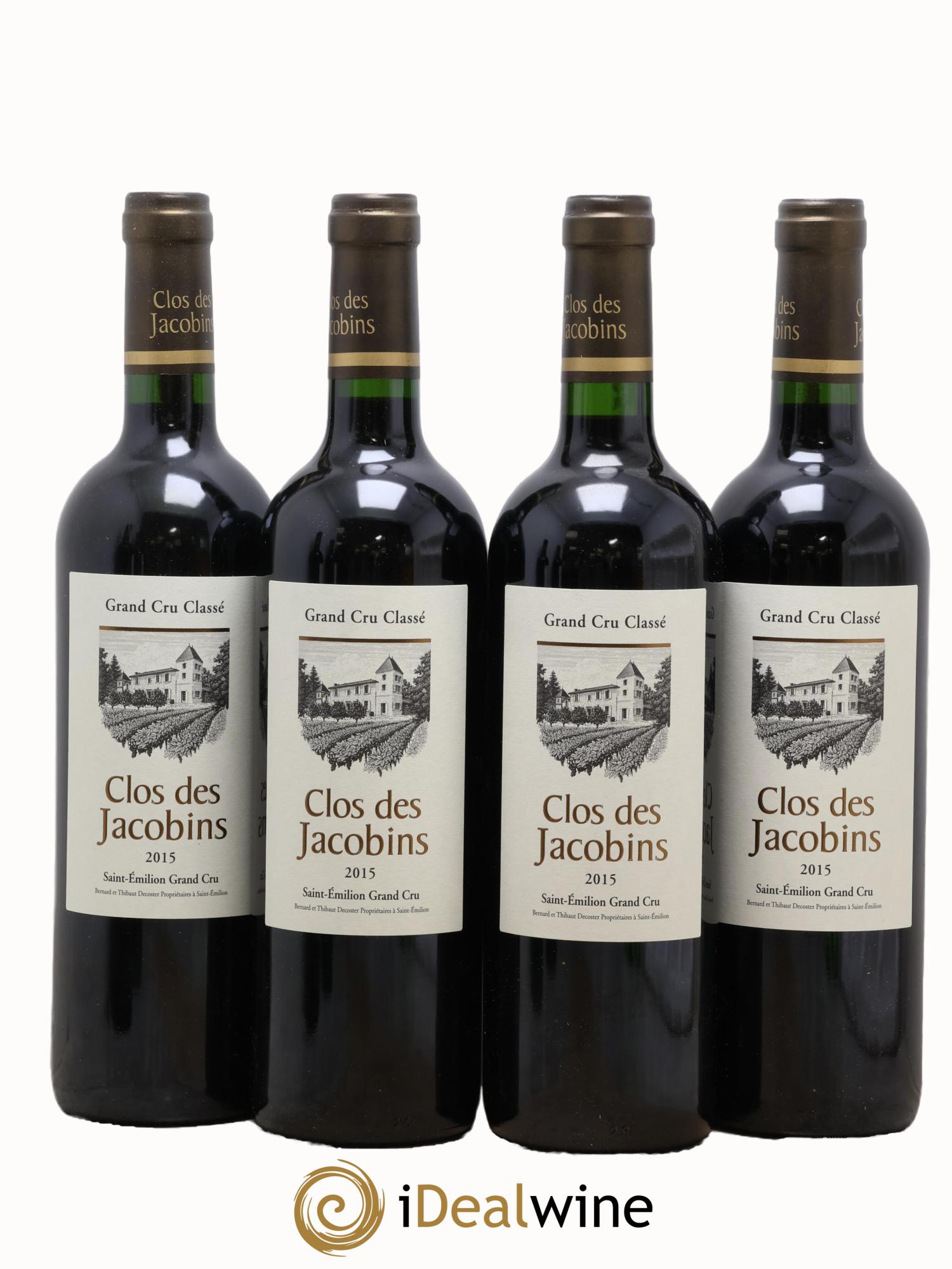 Château Clos des Jacobins Grand Cru Classé 2015 - Posten von 4 Flaschen - 0