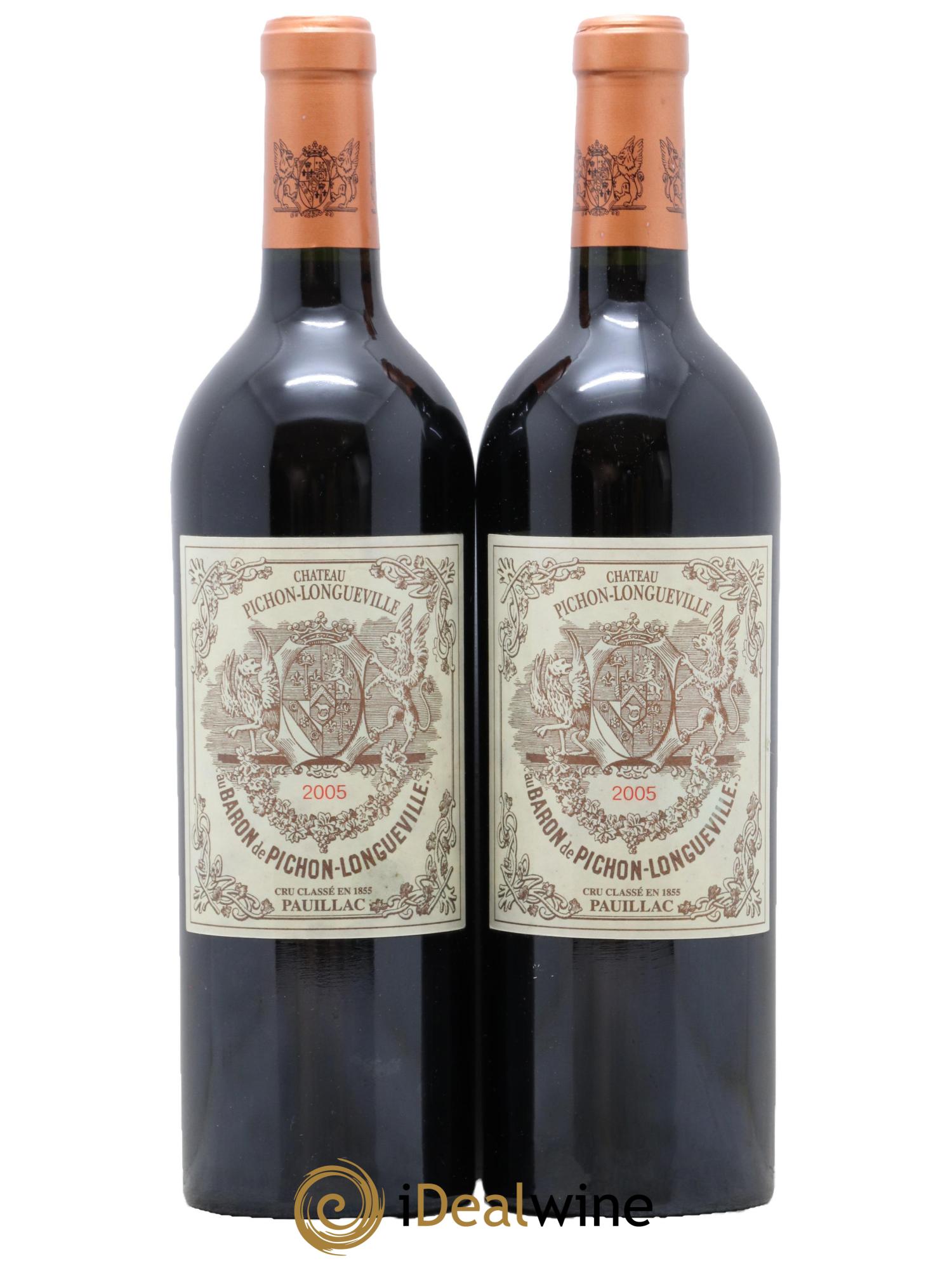 Pichon Longueville Baron 2ème Grand Cru Classé 2005 - Lot de 2 bouteilles - 0