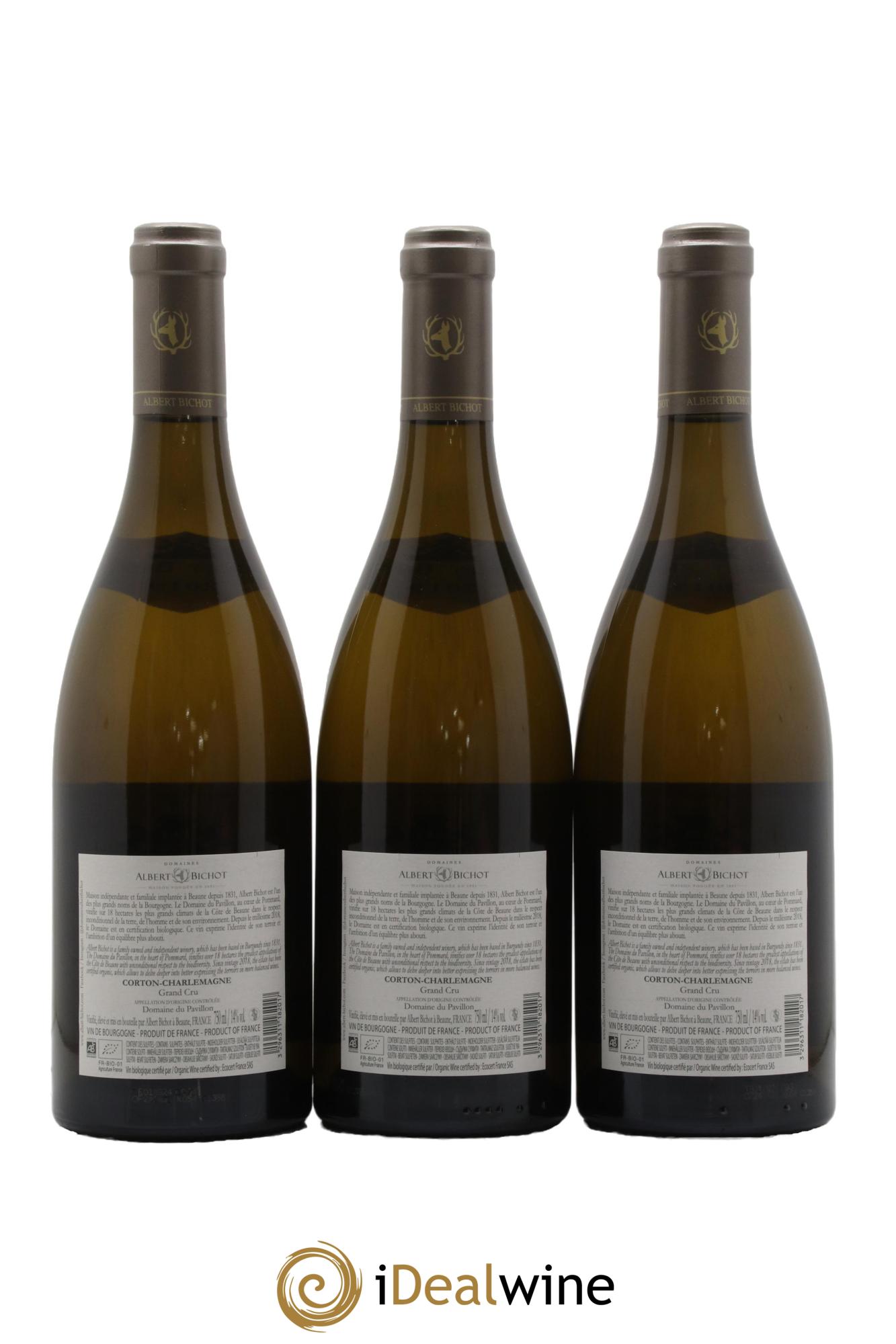 Corton-Charlemagne Grand Cru Domaine du Pavillon - Albert Bichot 2019 - Lot of 3 bottles - 1