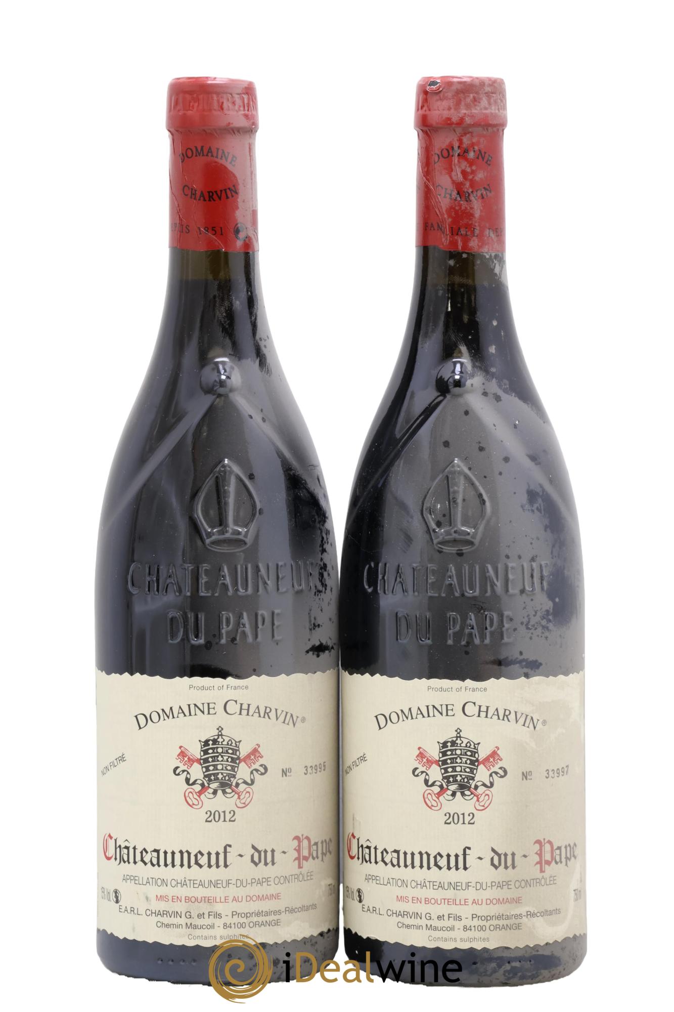 Châteauneuf-du-Pape Charvin (Domaine) 2012 - Lotto di 2 bottiglie - 0