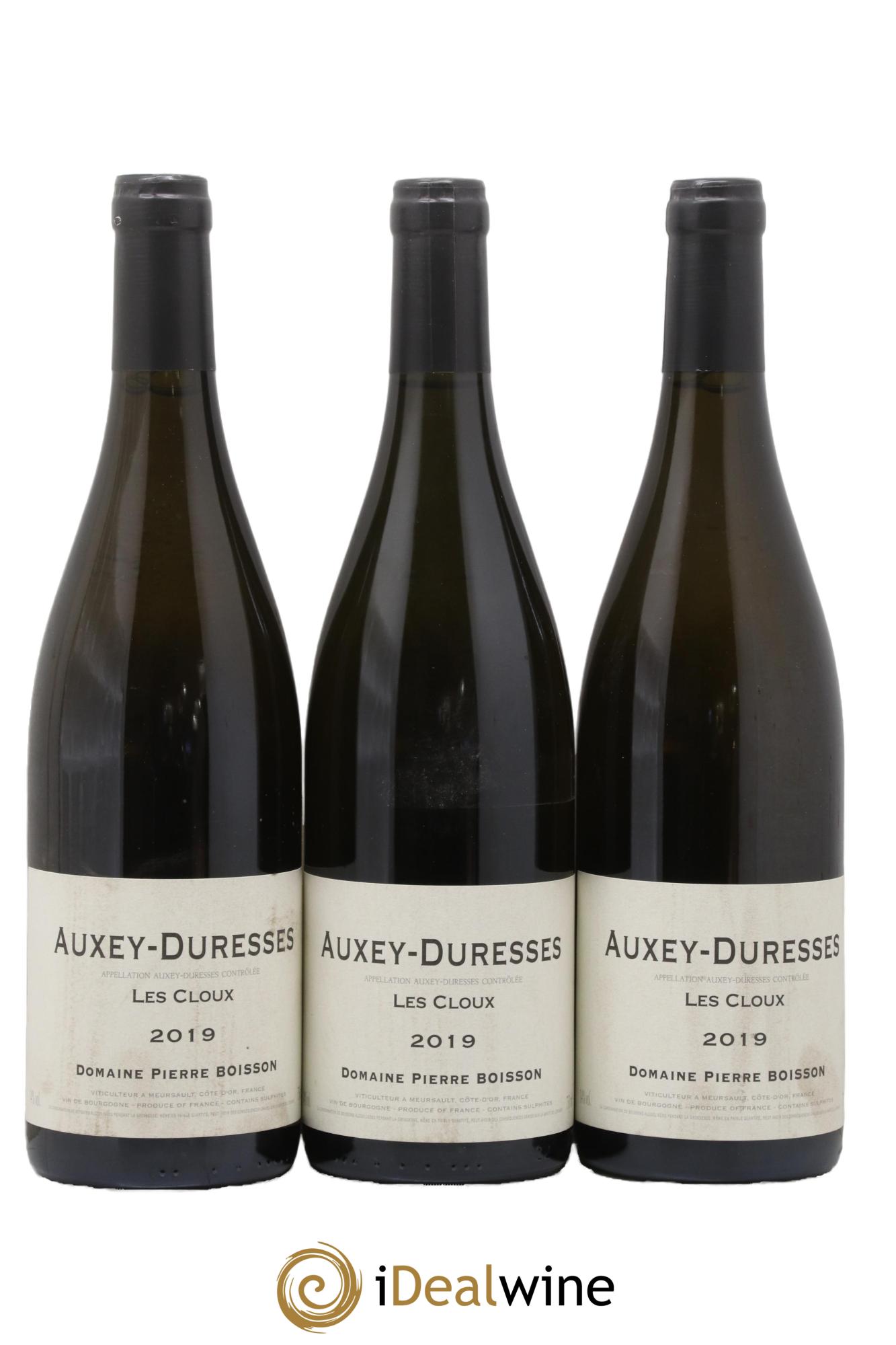 Auxey-Duresses Les Cloux Pierre Boisson (Domaine) 2019 - Lot de 3 bouteilles - 0