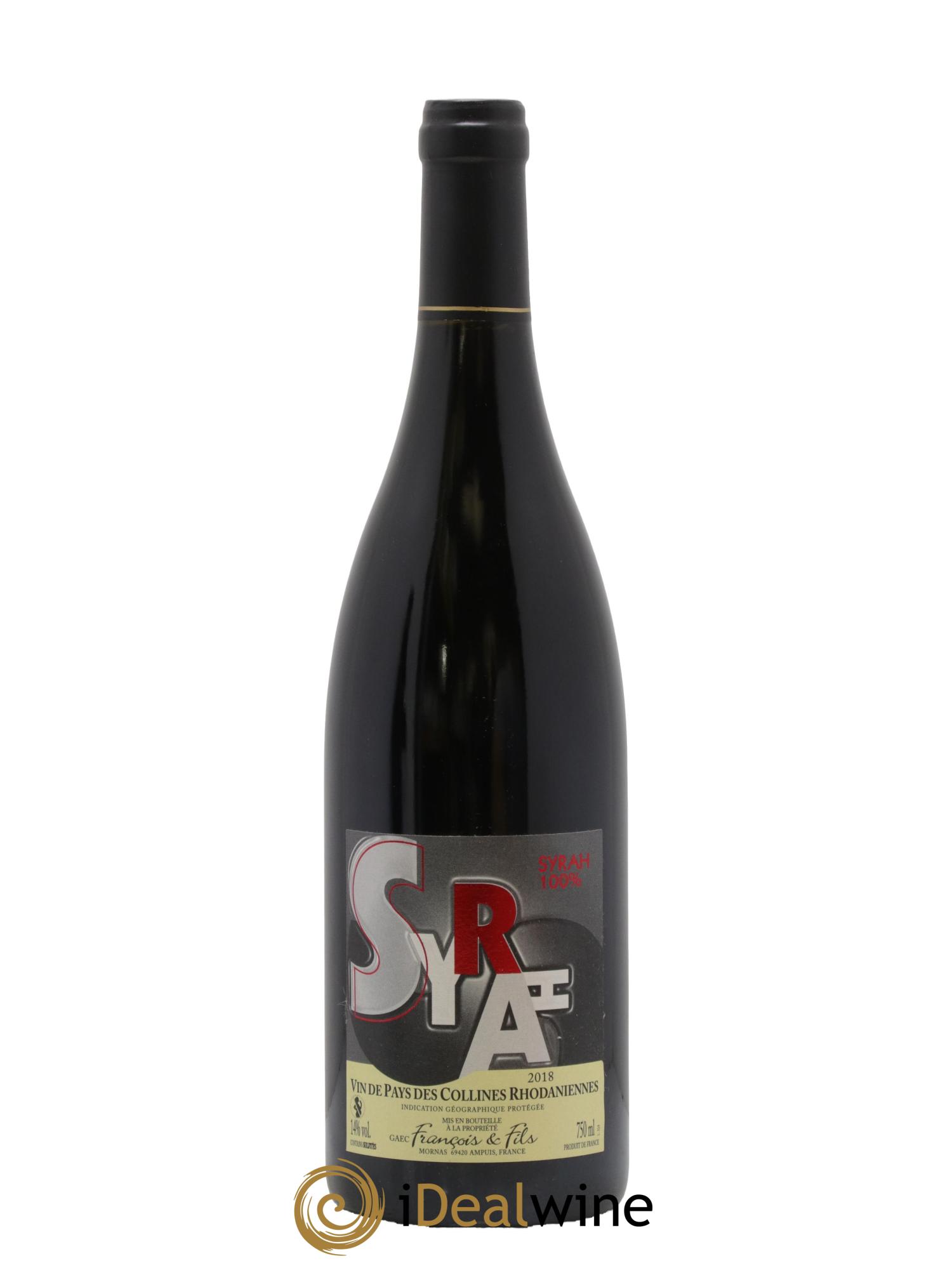 Collines Rhodaniennes Syrah François & Fils 2018 - Lot de 1 bouteille - 0