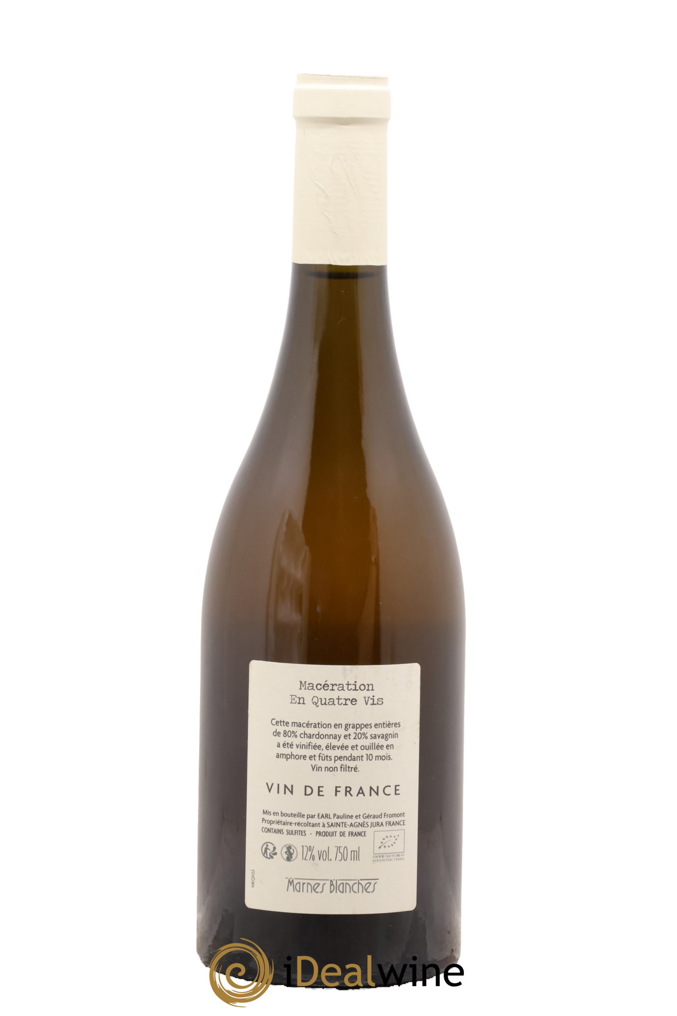 Vin de France En Quatre Vis Macération Marnes Blanches (Domaine des) 2022 - Lot de 1 bouteille - 1