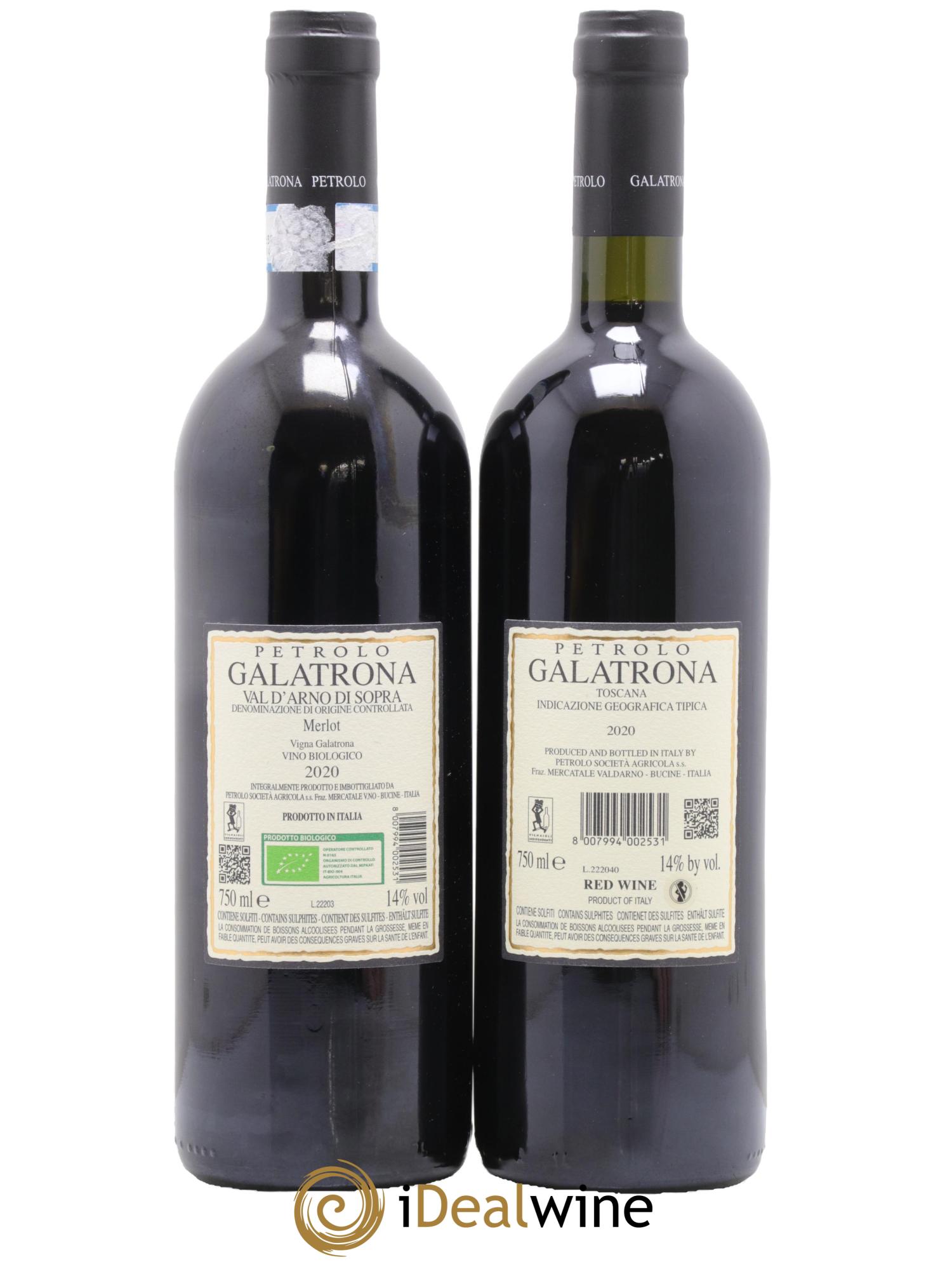 Toscana IGT Petrolo Galatrona 2020 - Lot de 2 bouteilles - 1