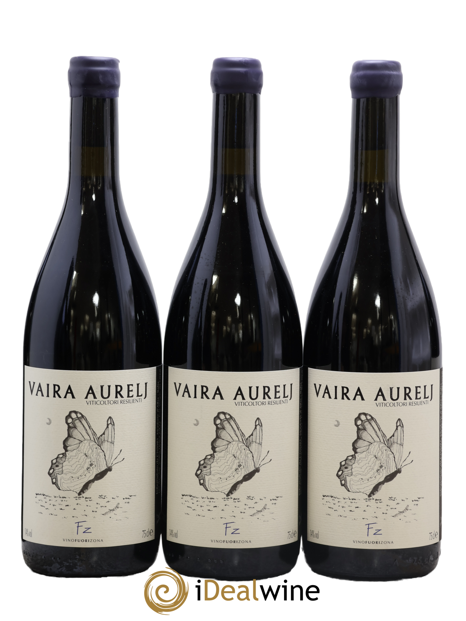 Italie Vino Rosso FZ Free Zone Vaira Aurelj 2021 - Lot of 3 bottles - 0