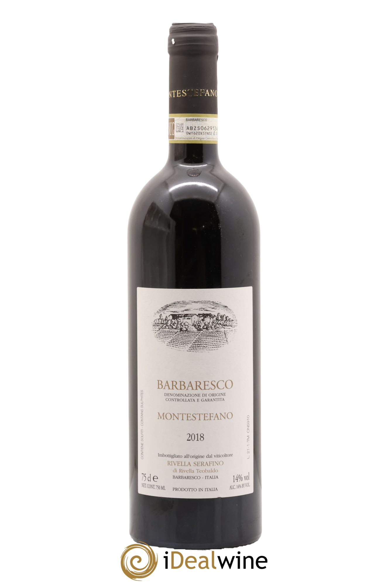 Barbaresco DOCG Montestefano Rivella Serafino 2018 - Lot de 1 bouteille - 0
