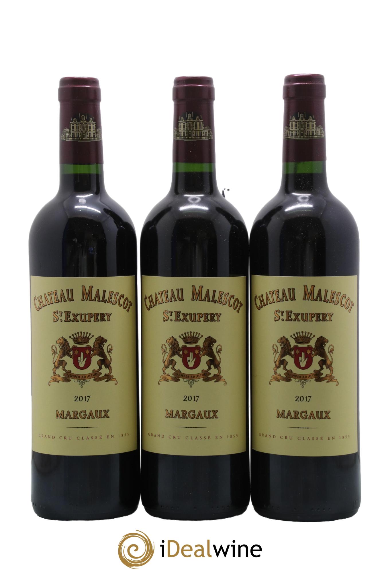Château Malescot Saint-Exupéry 3ème Grand Cru Classé 2017 - Lotto di 3 bottiglie - 0