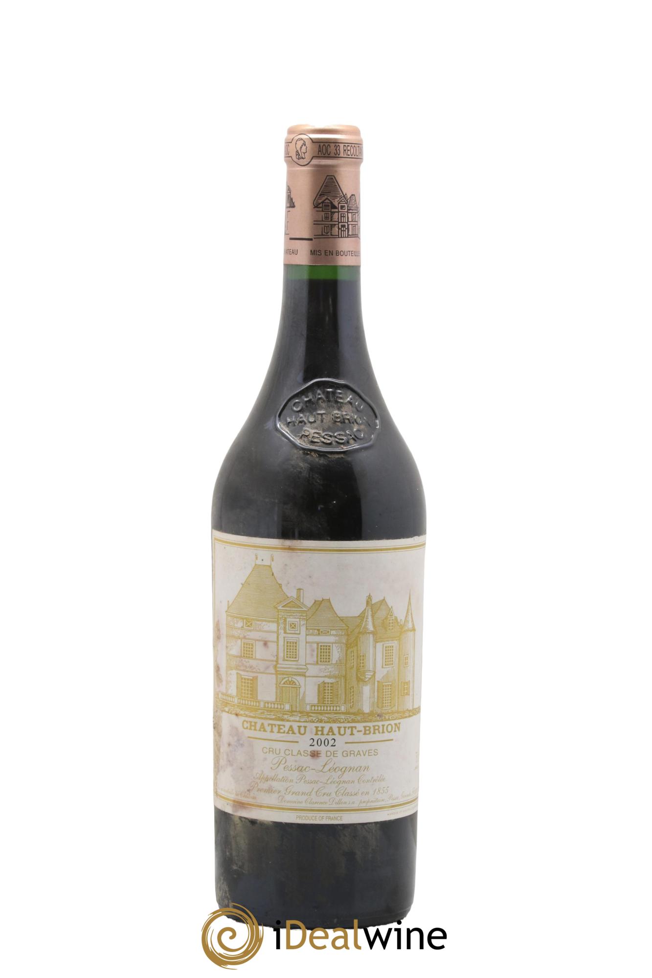 Château Haut Brion 1er Grand Cru Classé 2002 - Lot de 1 bouteille - 0