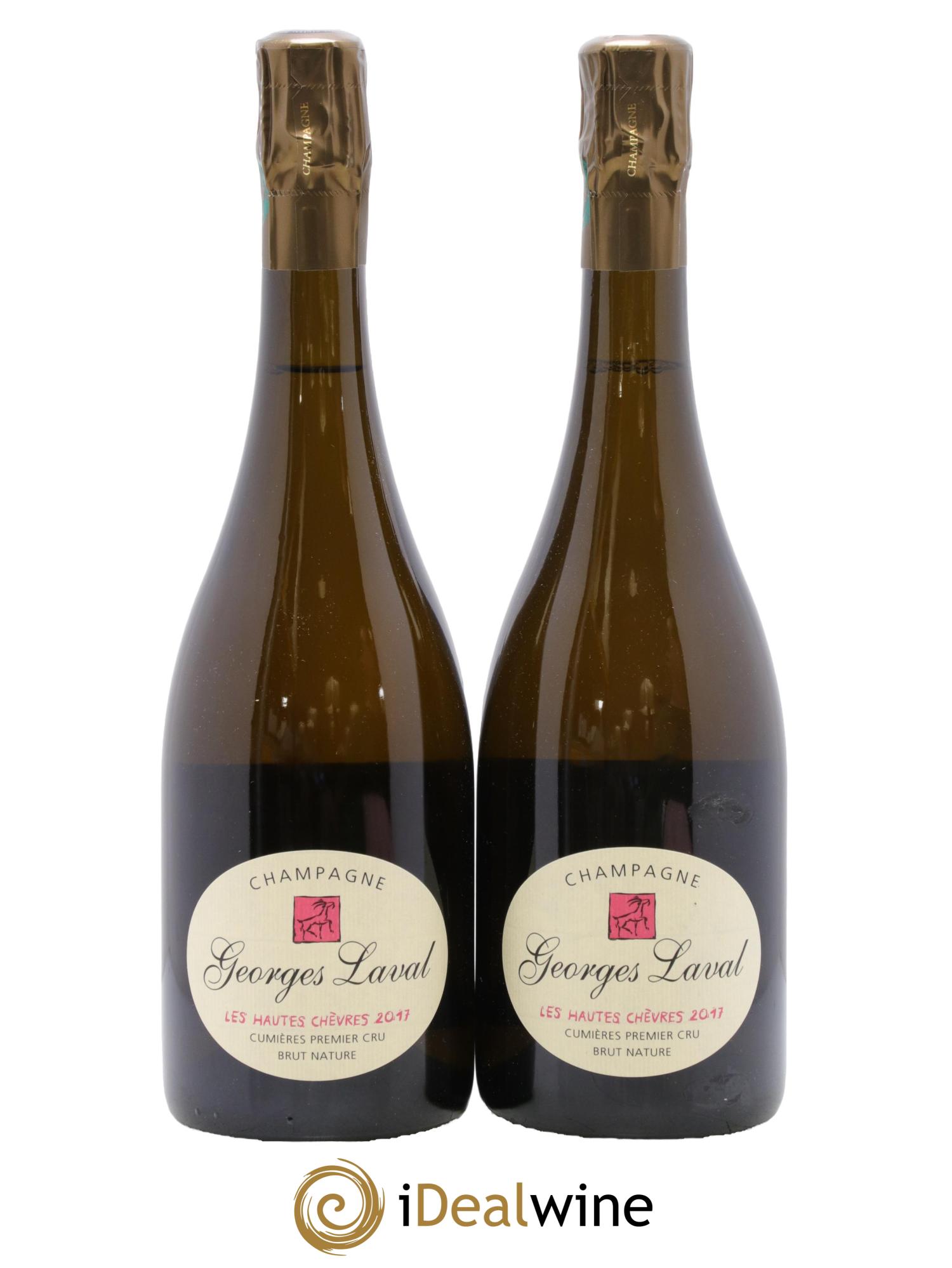 Les Hautes Chèvres 1er Cru Brut Nature Georges Laval 2017 - Lot de 2 bouteilles - 0