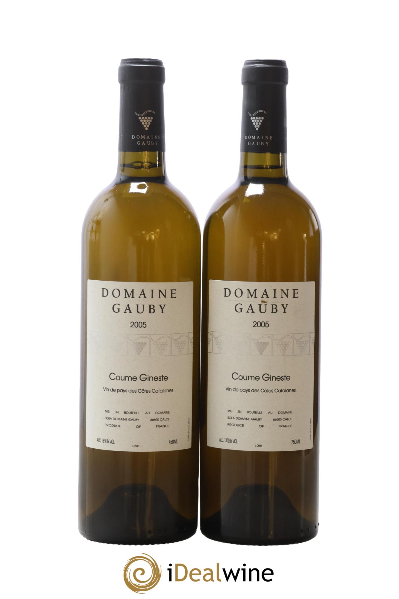 Côtes Catalanes Coume Gineste Gauby (Domaine) 2005 - Lot of 2 bottles - 0