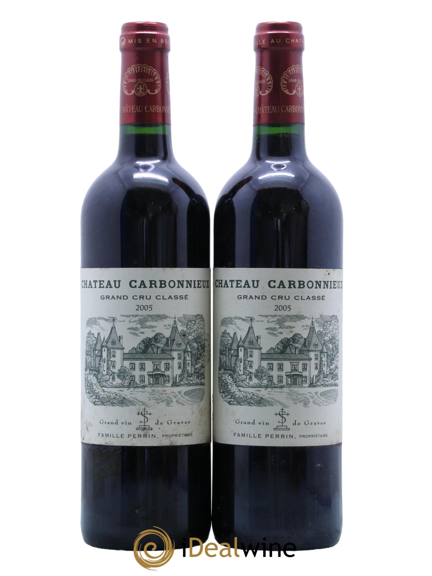 Château Carbonnieux Cru Classé de Graves 2005 - Lot de 2 bouteilles - 0