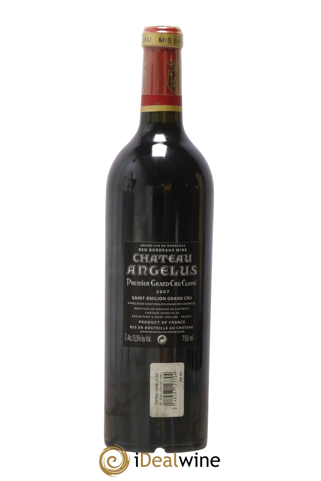 Château Angélus 1er Grand Cru Classé A 2007 - Lotto di 1 bottiglia - 1