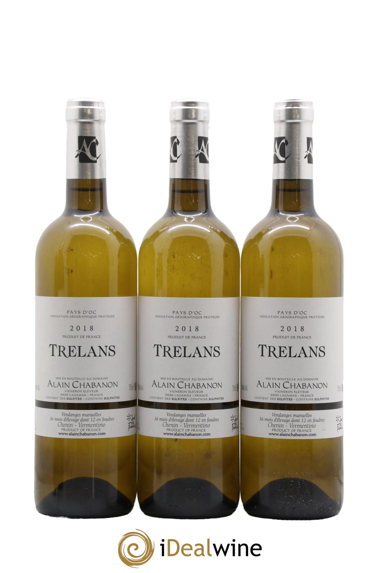 IGP Pays d'Oc Trelans Alain Chabanon (Domaine) 2018 - Lotto di 12 bottiglie - 2