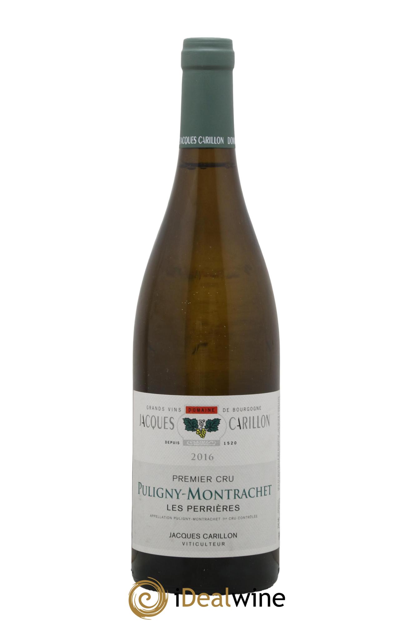 Puligny-Montrachet 1er Cru Les Perrières Jacques Carillon (Domaine) 2016 - Lot de 1 bouteille - 0