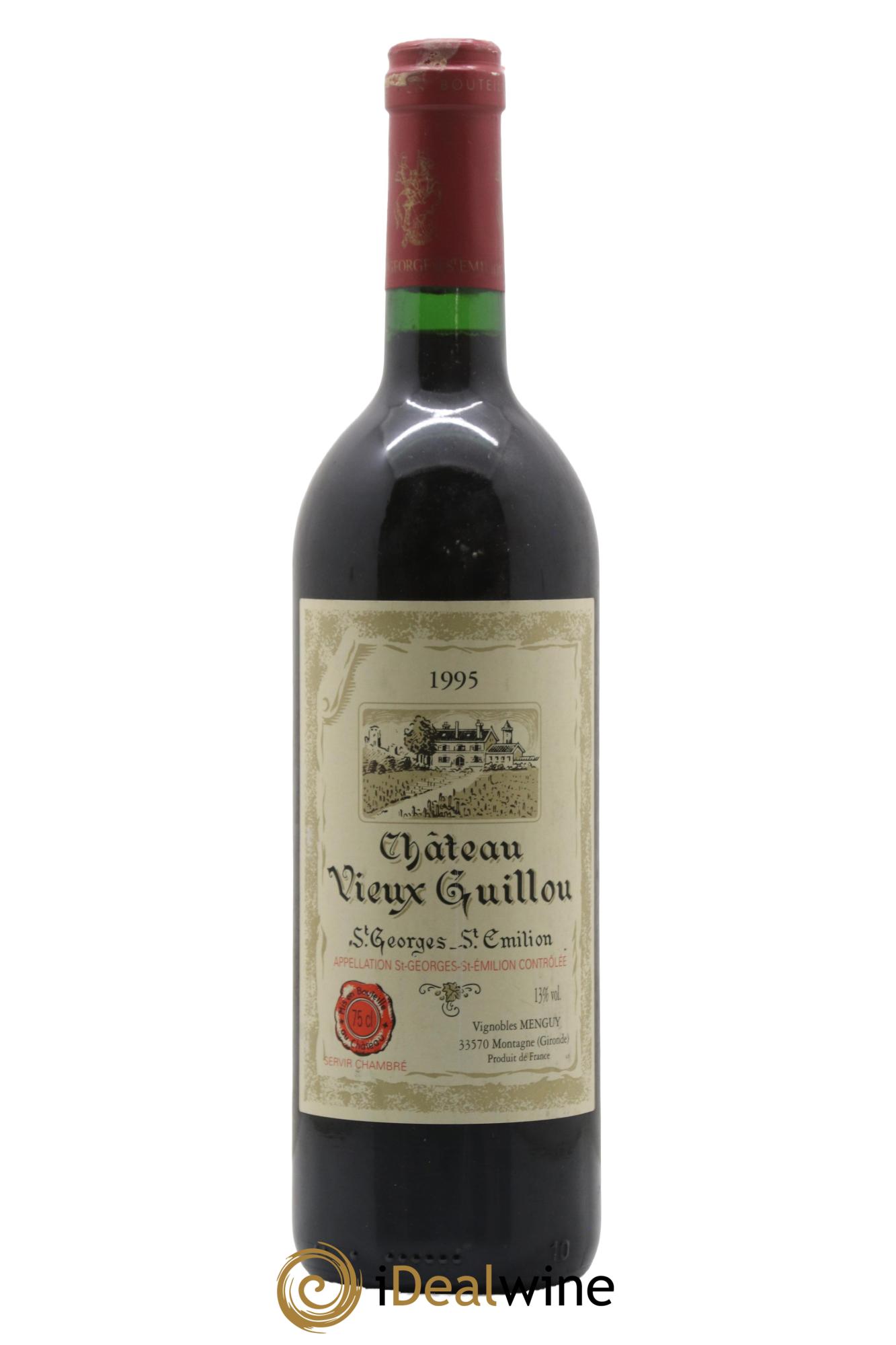 Saint-Georges-Saint-Émilion Château Vieux Guillou 1995 - Lot de 1 bouteille - 0