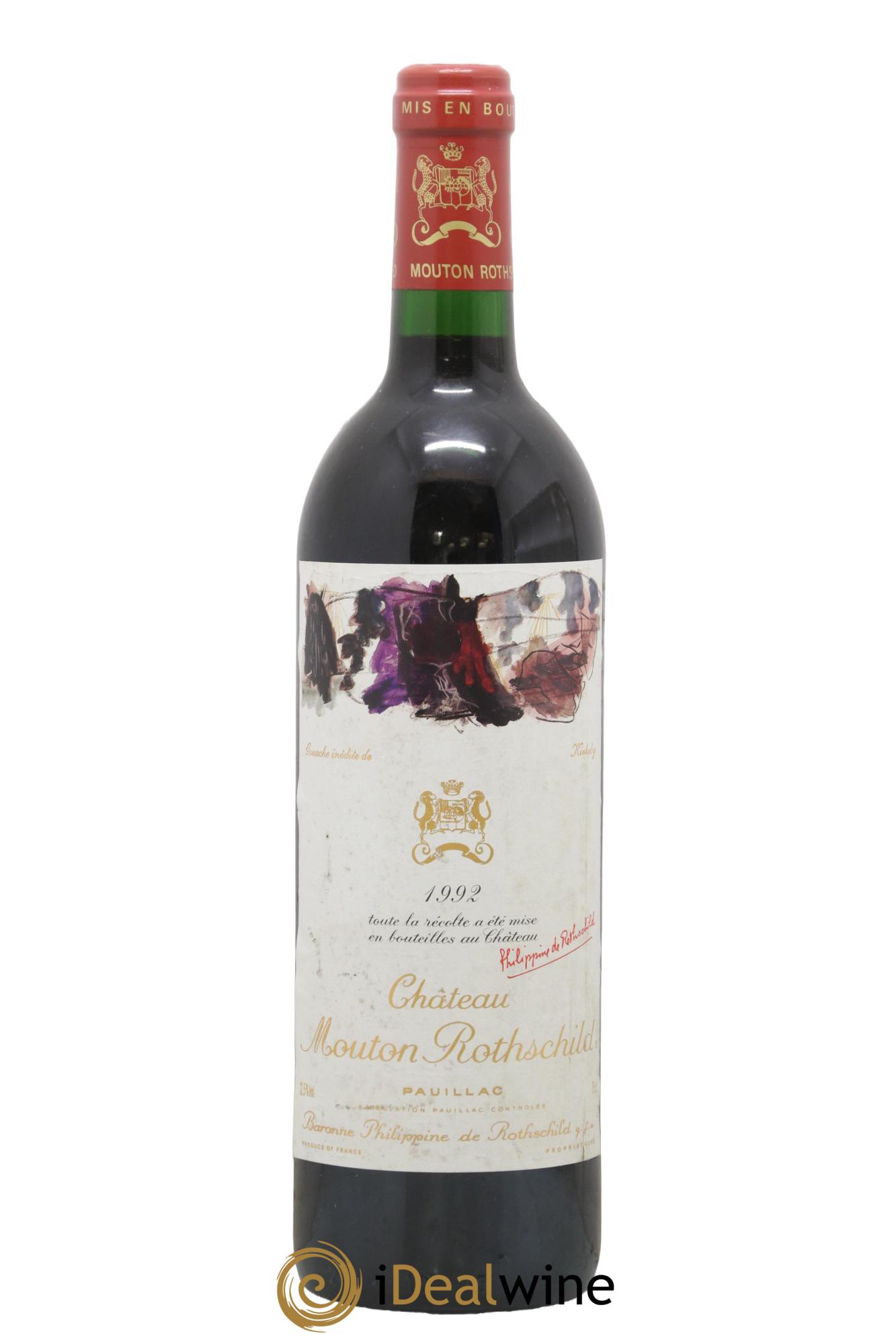 Château Mouton Rothschild 1er Grand Cru Classé 1992 - Lot of 1 bottle - 0