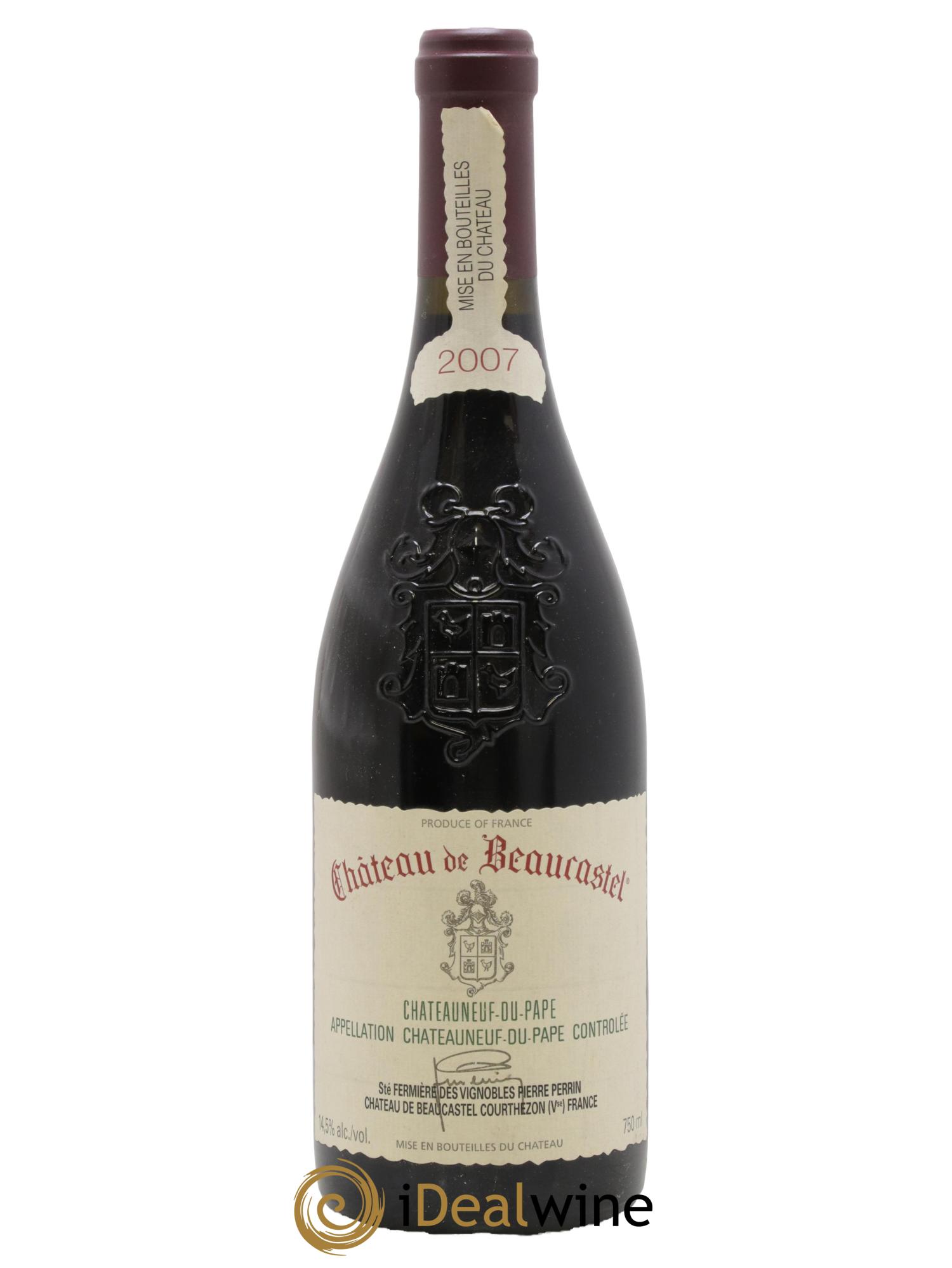 Châteauneuf-du-Pape Château de Beaucastel Famille Perrin 2007 - Lot of 1 bottle - 0