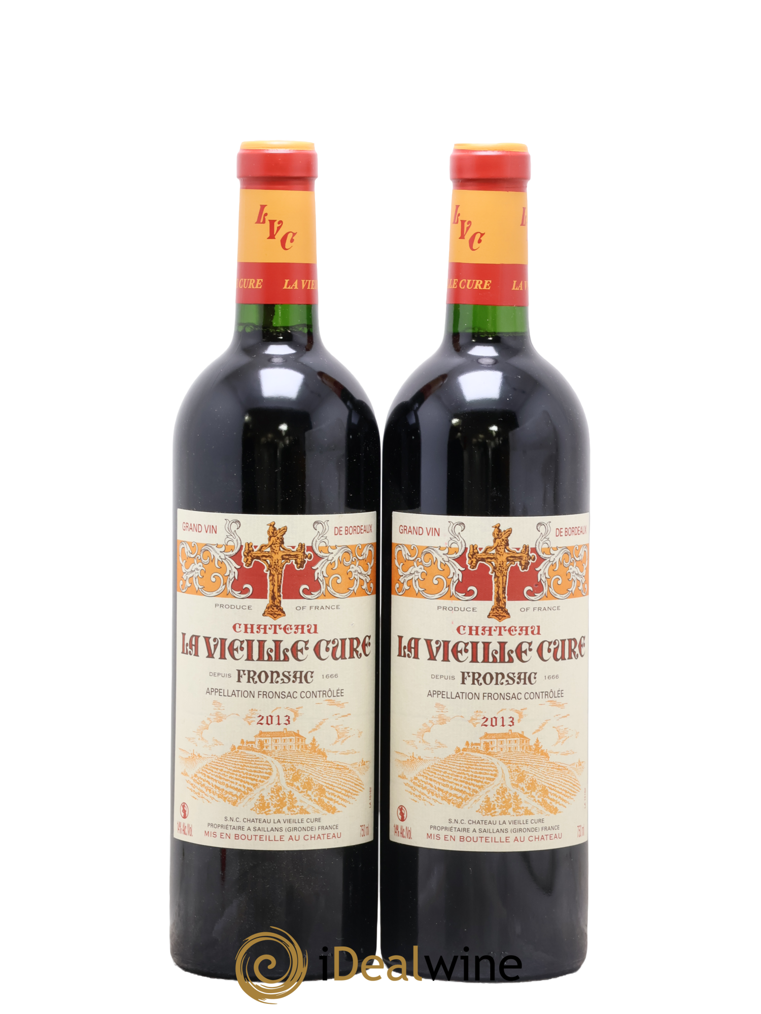 Château La Vieille Cure 2013 - Posten von 2 Flaschen - 0
