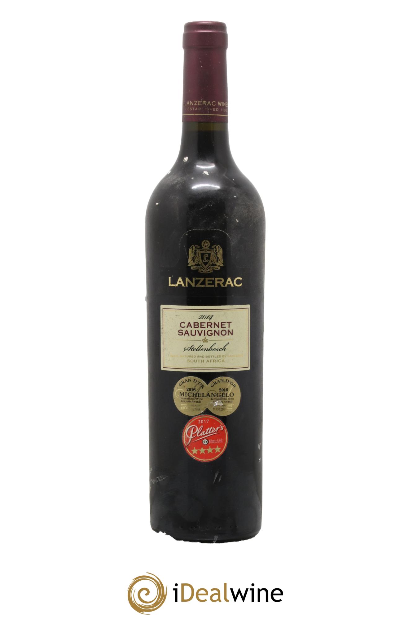 Afrique du Sud Stellenbosch Cabernet Sauvignon Lanzerac 2014 - Lot de 1 bouteille - 0