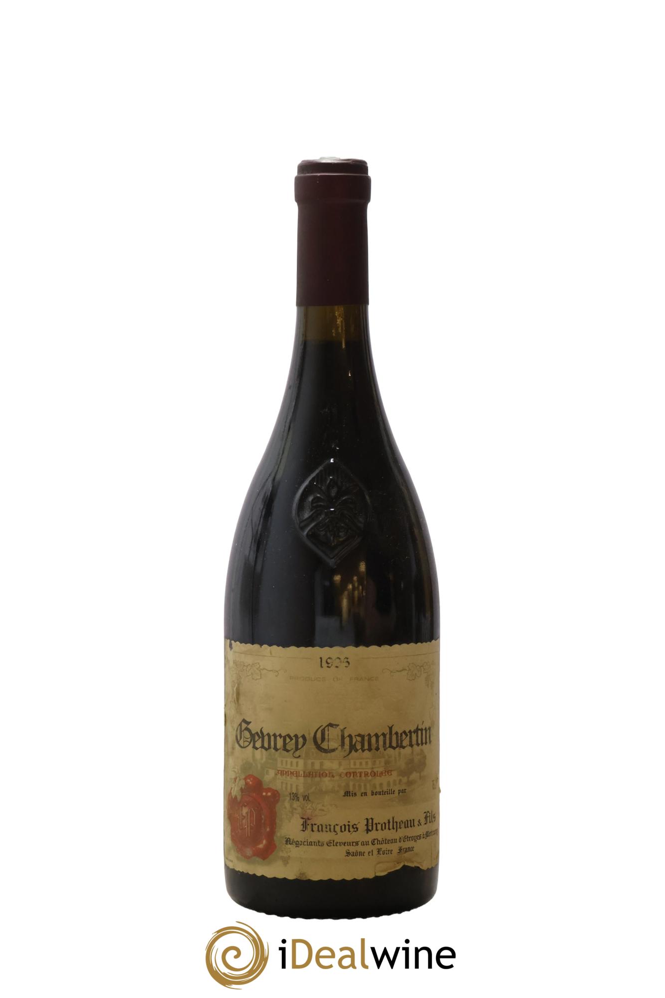 Gevrey-Chambertin François Protheau 1996 - Posten von 1 Flasche - 0