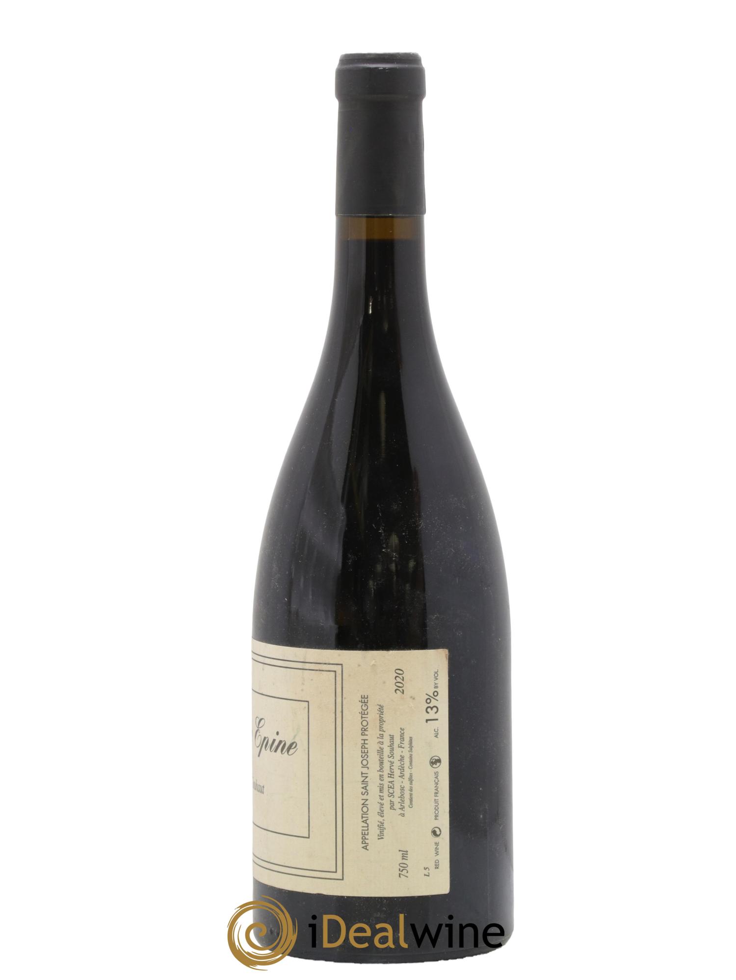 Saint-Joseph Sainte Epine Hervé Souhaut - Domaine Romaneaux-Destezet 2020 - Lot de 1 bouteille - 1