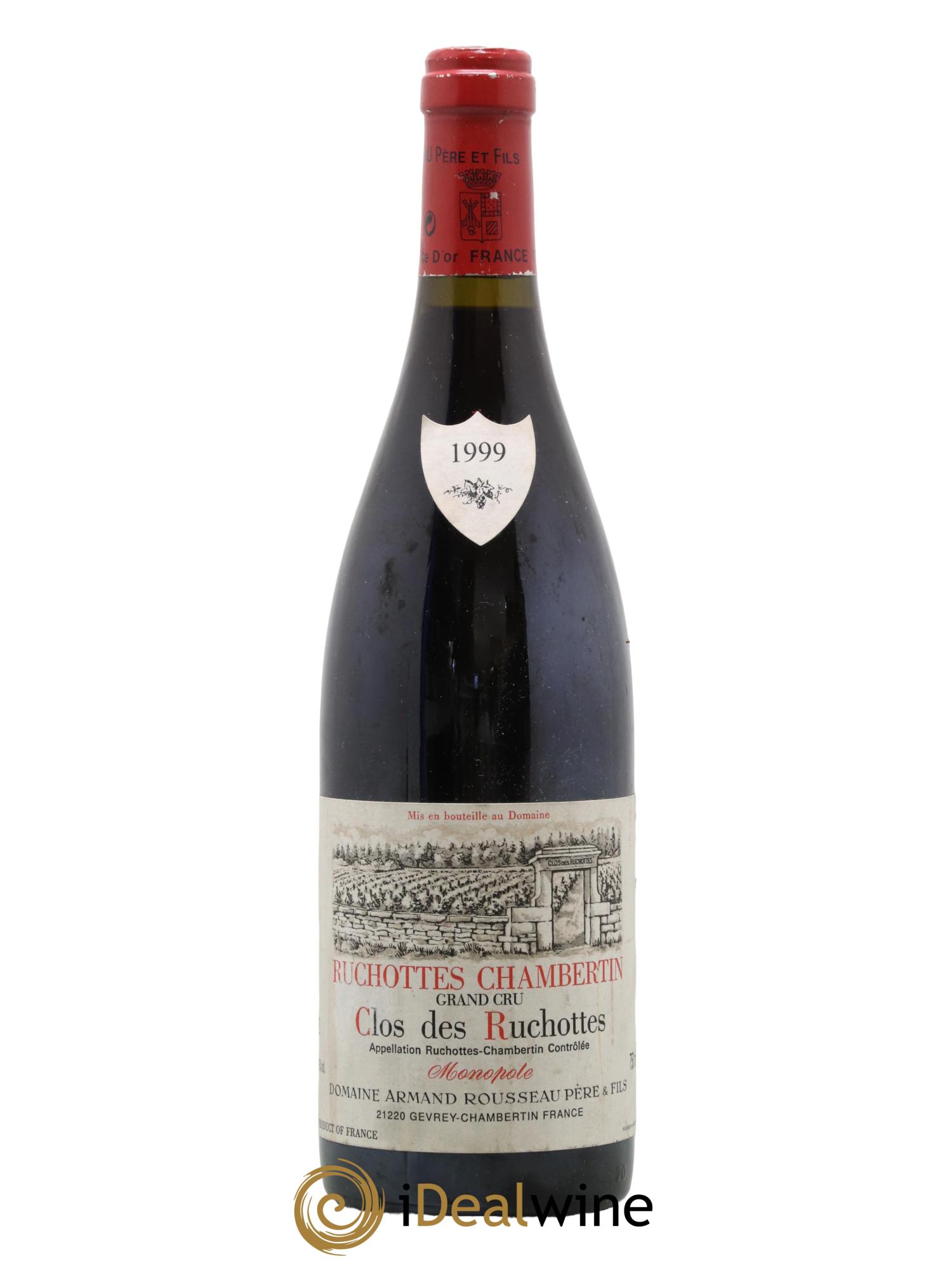 Ruchottes-Chambertin Grand Cru Clos des Ruchottes Armand Rousseau (Domaine) 1999 - Lot de 1 bouteille - 0